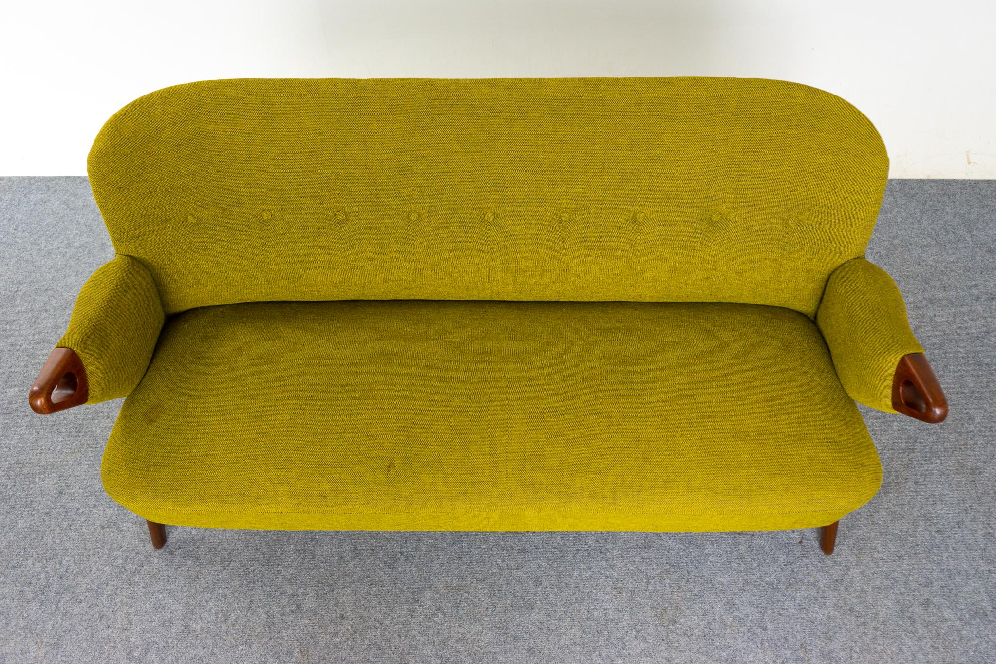 Danish Mid-Century Modern Teak Sofa For Sale at 1stDibs