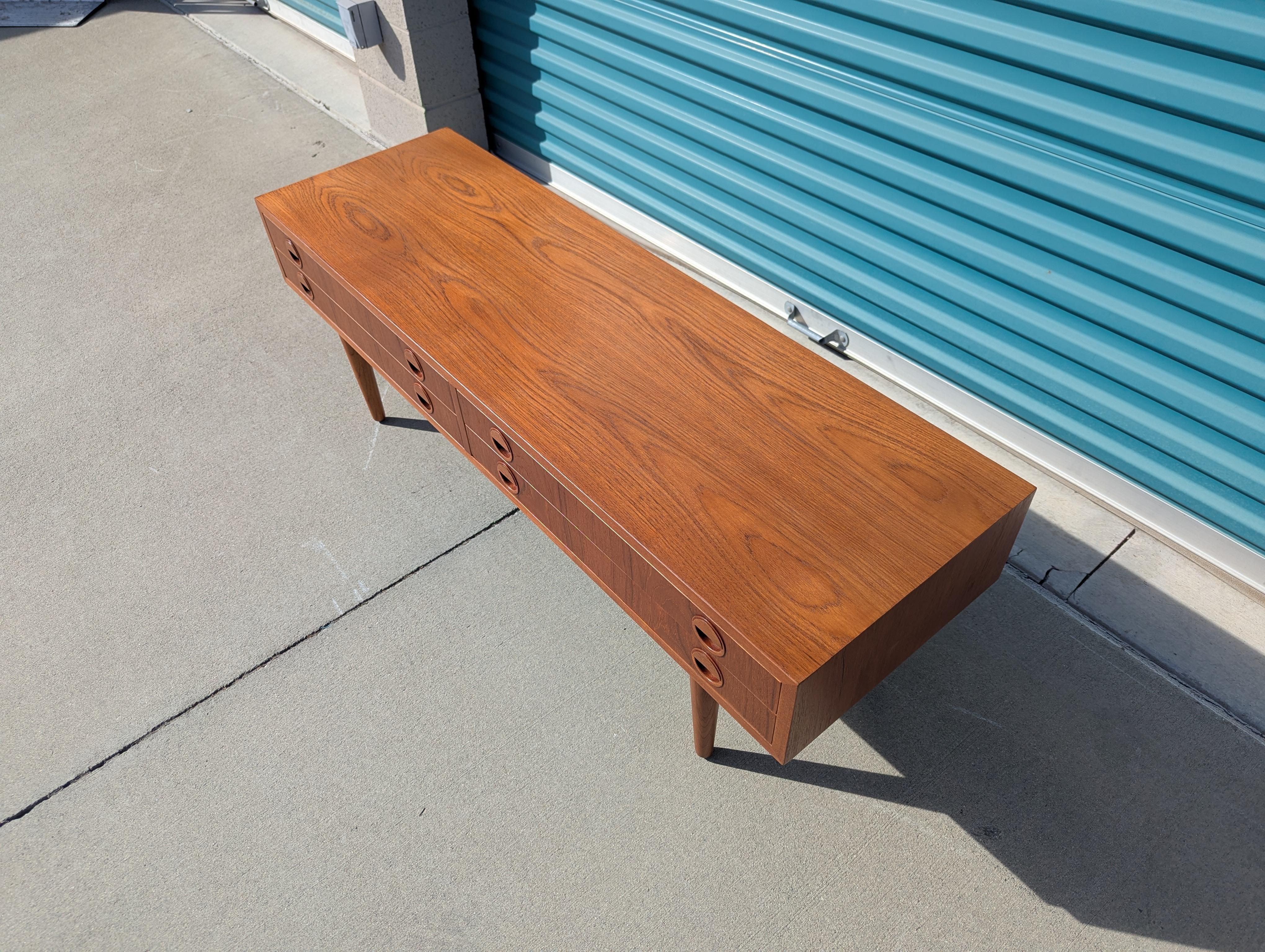 Danish Mid Century Modern Teak Table by Carlo Jensen, c1960s 1