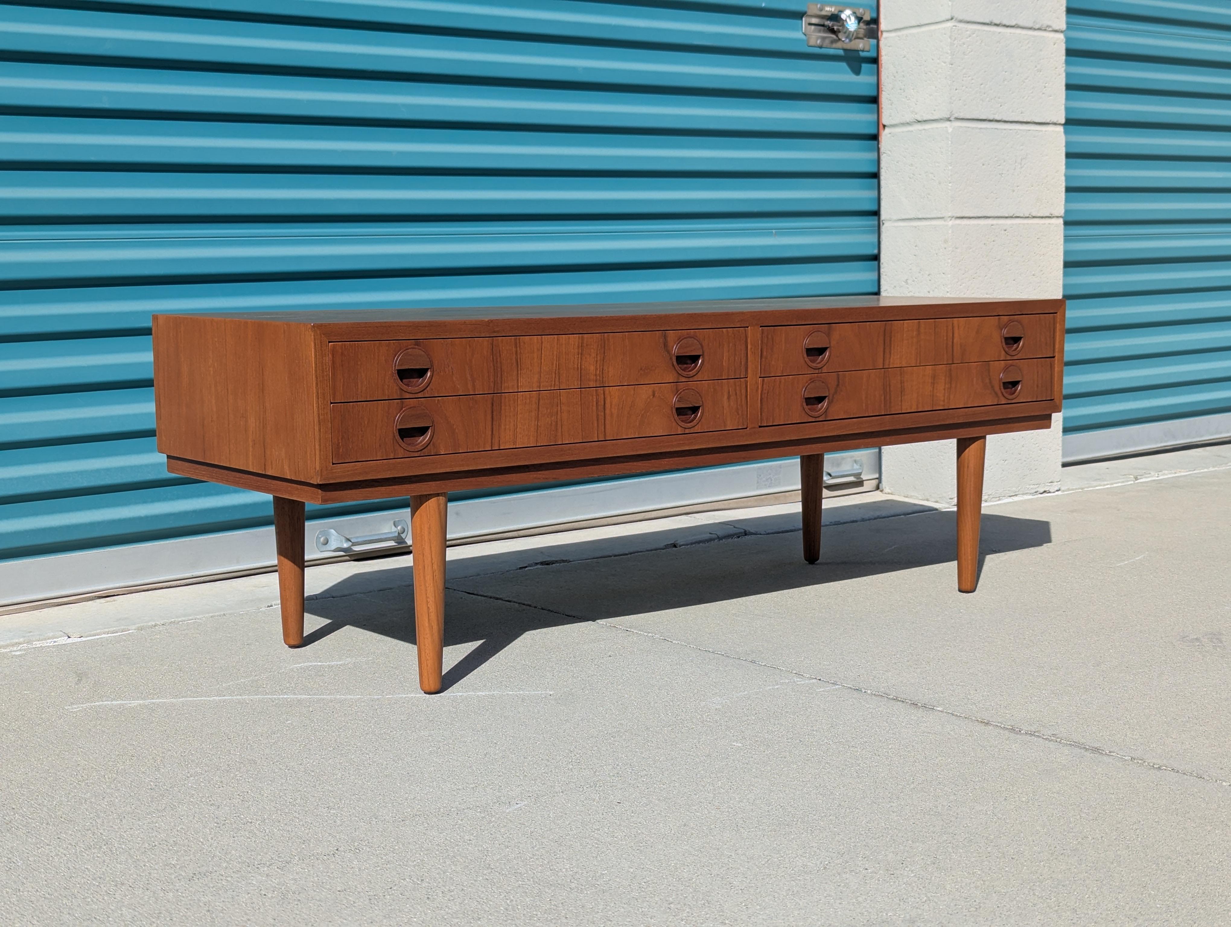 Danish Mid Century Modern Teak Table by Carlo Jensen, c1960s 2