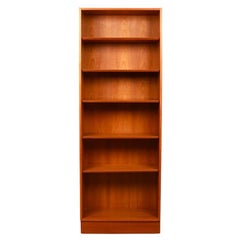 Danish Mid Century Modern Teak Tall Bookcase Poul Hundevad