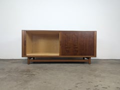 Danish Mid Century Modern Teak Tambour Door Credenza by Worts Mobler, C1960s