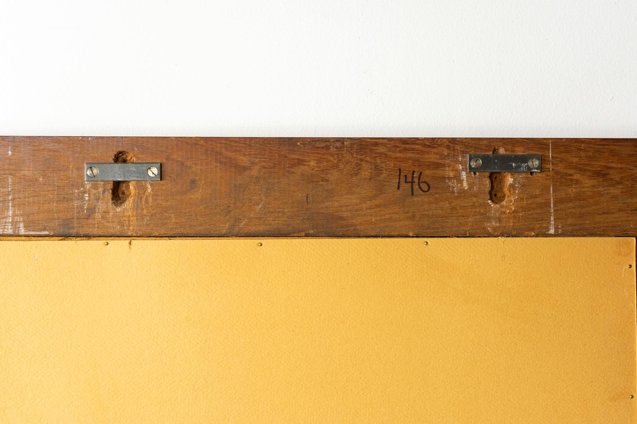 Specchio da parete danese in teak della metà del secolo scorso in vendita 3