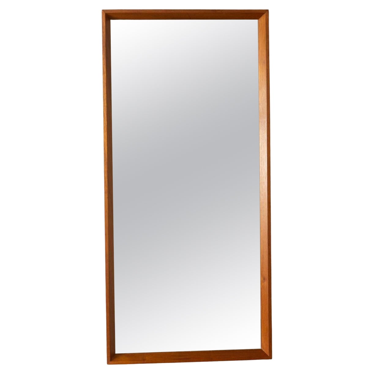Danish Mid-Century Modern Teak Wall Mirror
