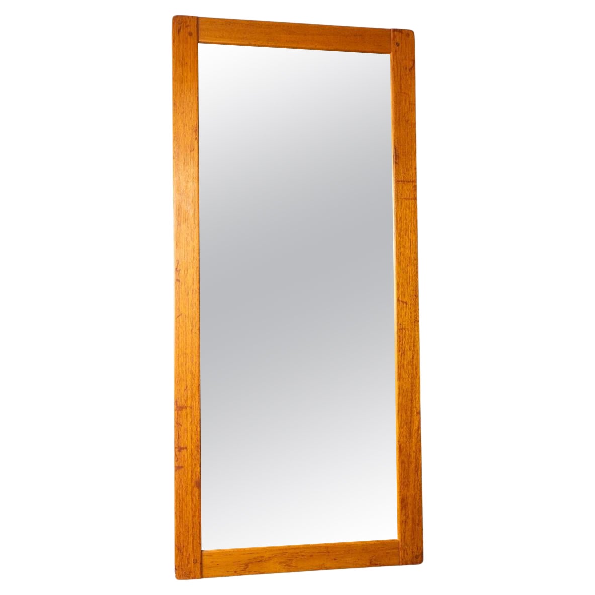 Miroir mural danois en teck moderne du milieu du siècle en vente