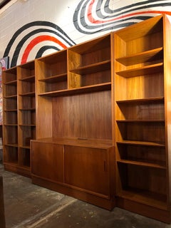 Danish Mid-Century Modern Teak Wall Unit by Carlo Jensen for Hundevad & Co.
