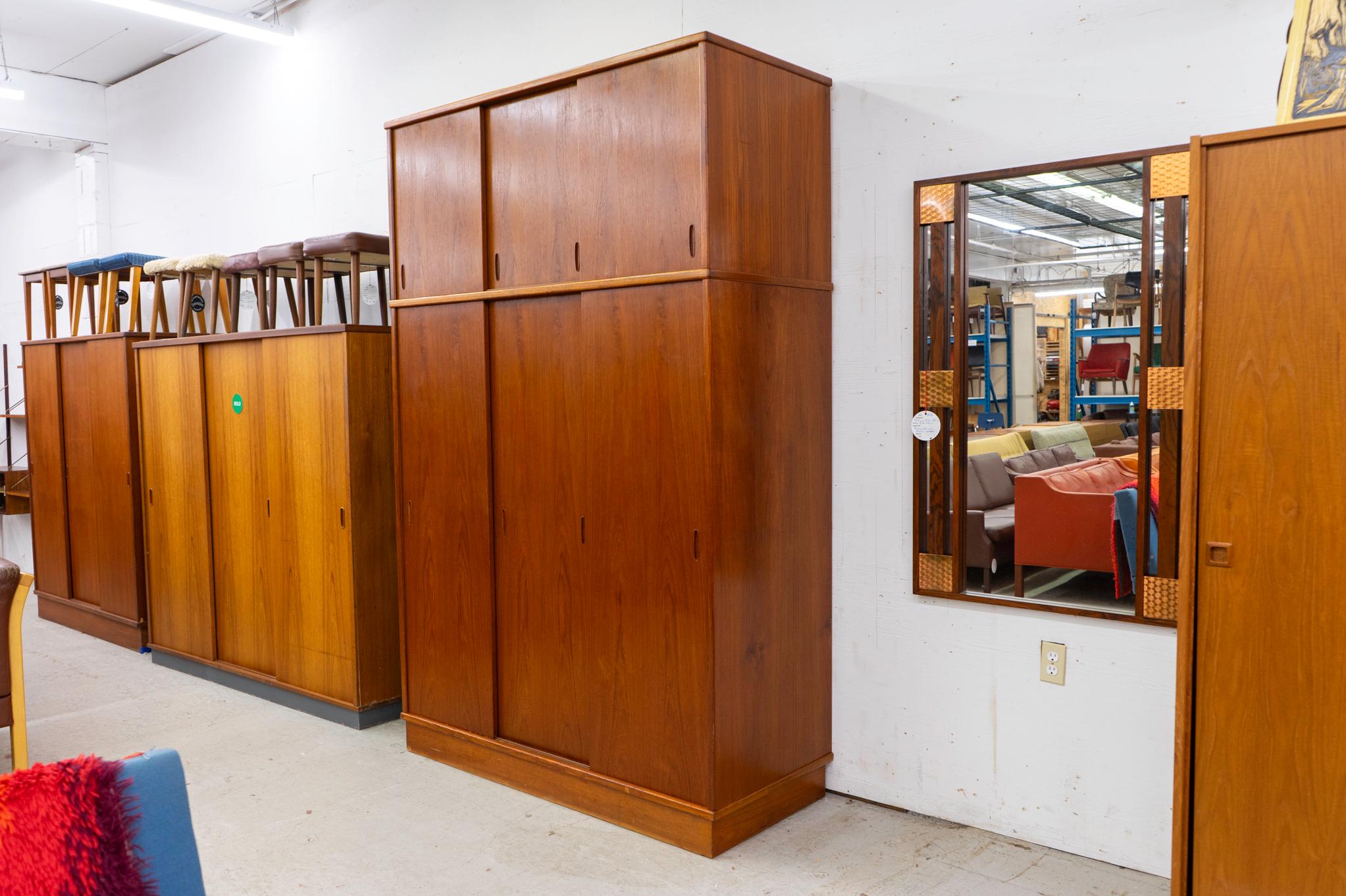 Danish Mid-Century Modern Teak Wardrobe 6