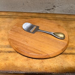 Danish Mid-Century Modern Teak Wood Cheese Board Jens Quistgaard Dansk