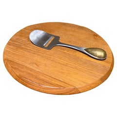 Danish Mid-Century Modern Teak Wood Cheese Board Jens Quistgaard Dansk