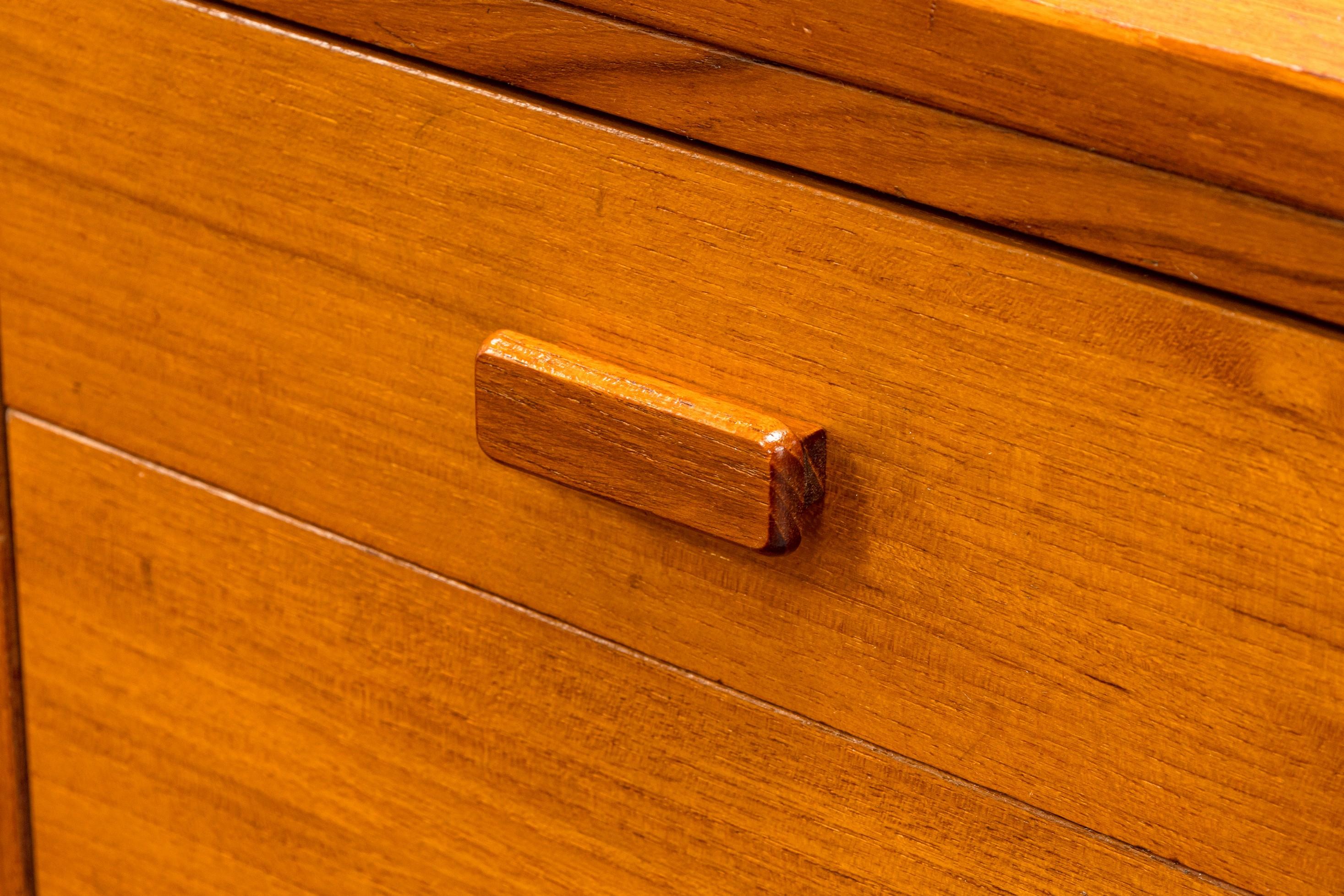 Danish Mid Century Modern Teak Wood Office Desk by Jesper 2