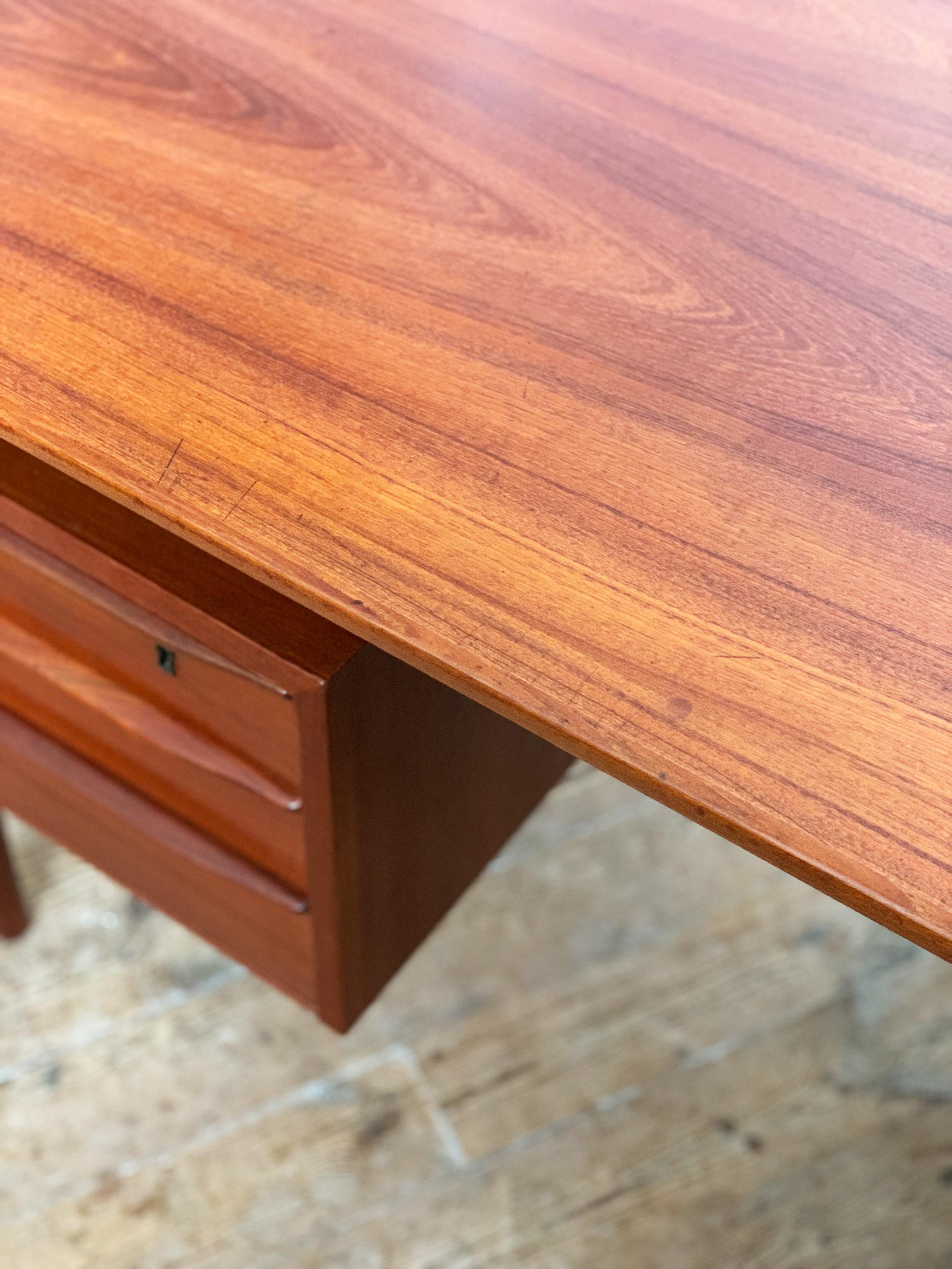 Danish Mid-Century Modern Teak Writing Desk by Peter Løvig Nielsen For Sale 14