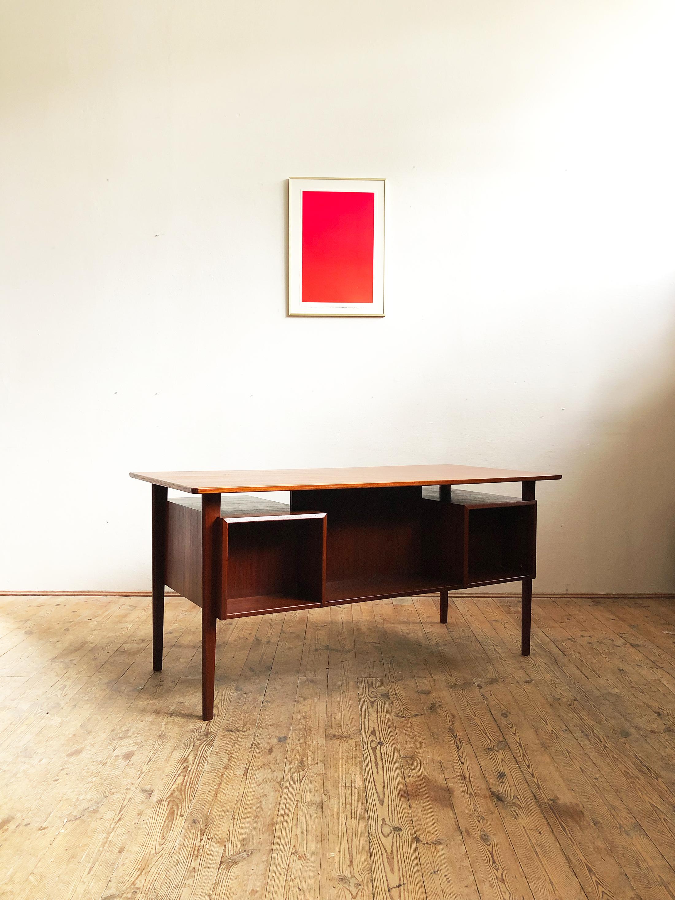Danish Mid-Century Modern Teak Writing Desk by Peter Løvig Nielsen For Sale 2