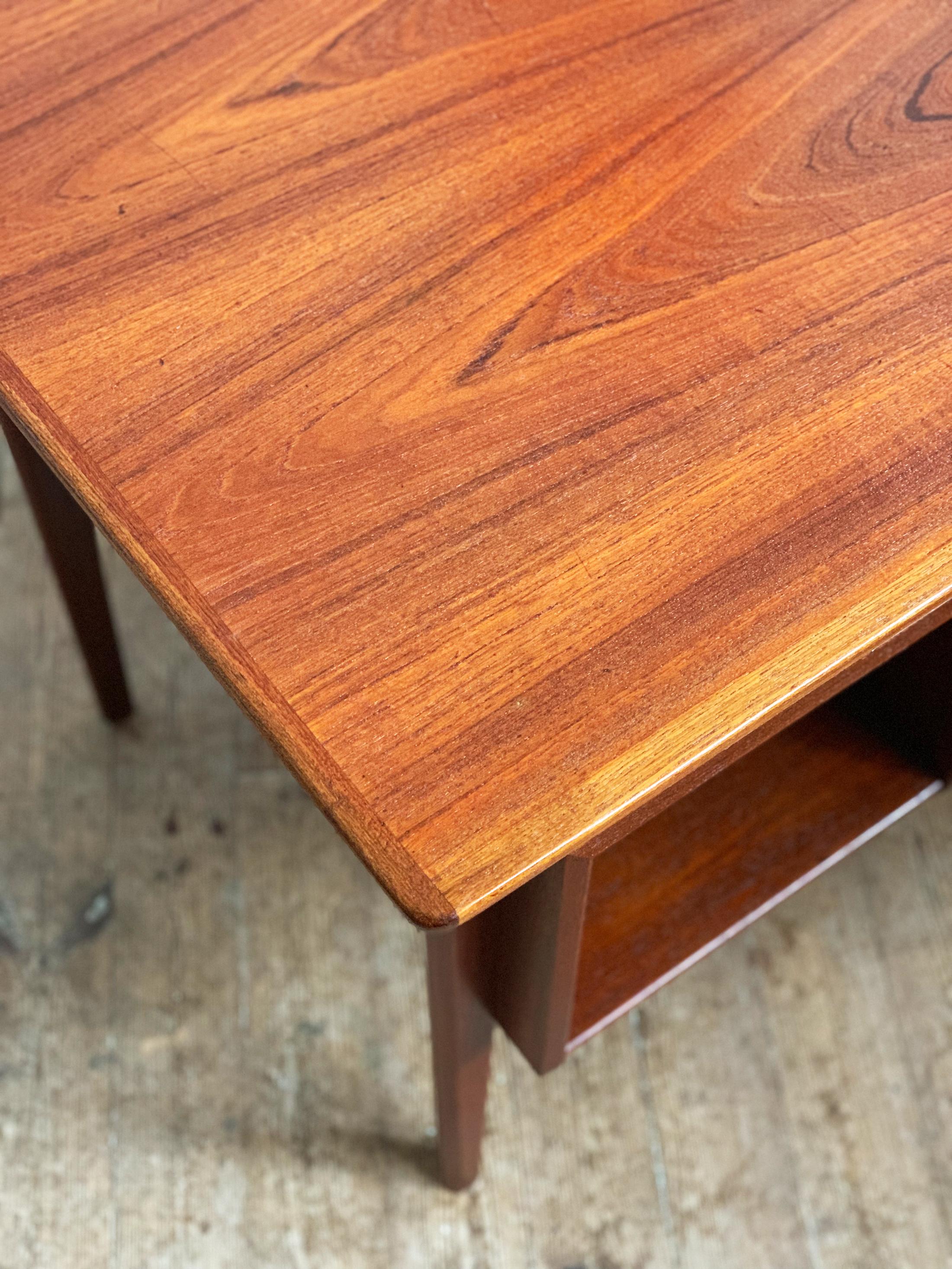 Danish Mid-Century Modern Teak Writing Desk by Peter Løvig Nielsen For Sale 5