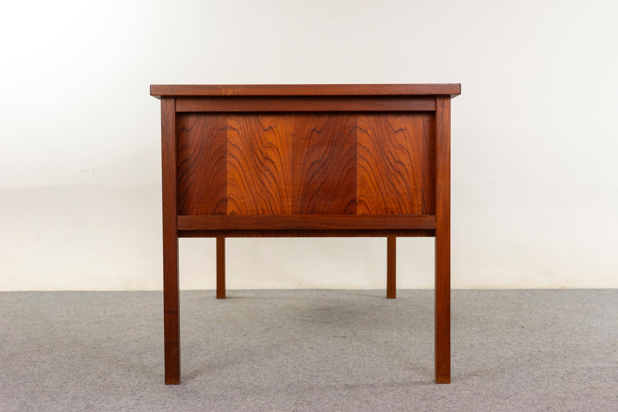 Danish Mid-Century Modern Teak Writing Desk For Sale 5