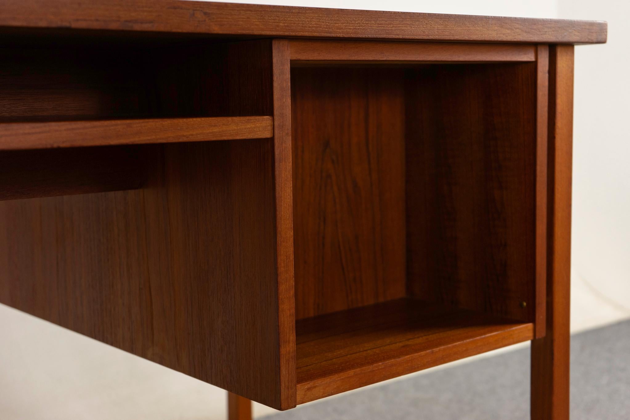 Danish Mid-Century Modern Teak Writing Desk For Sale 7