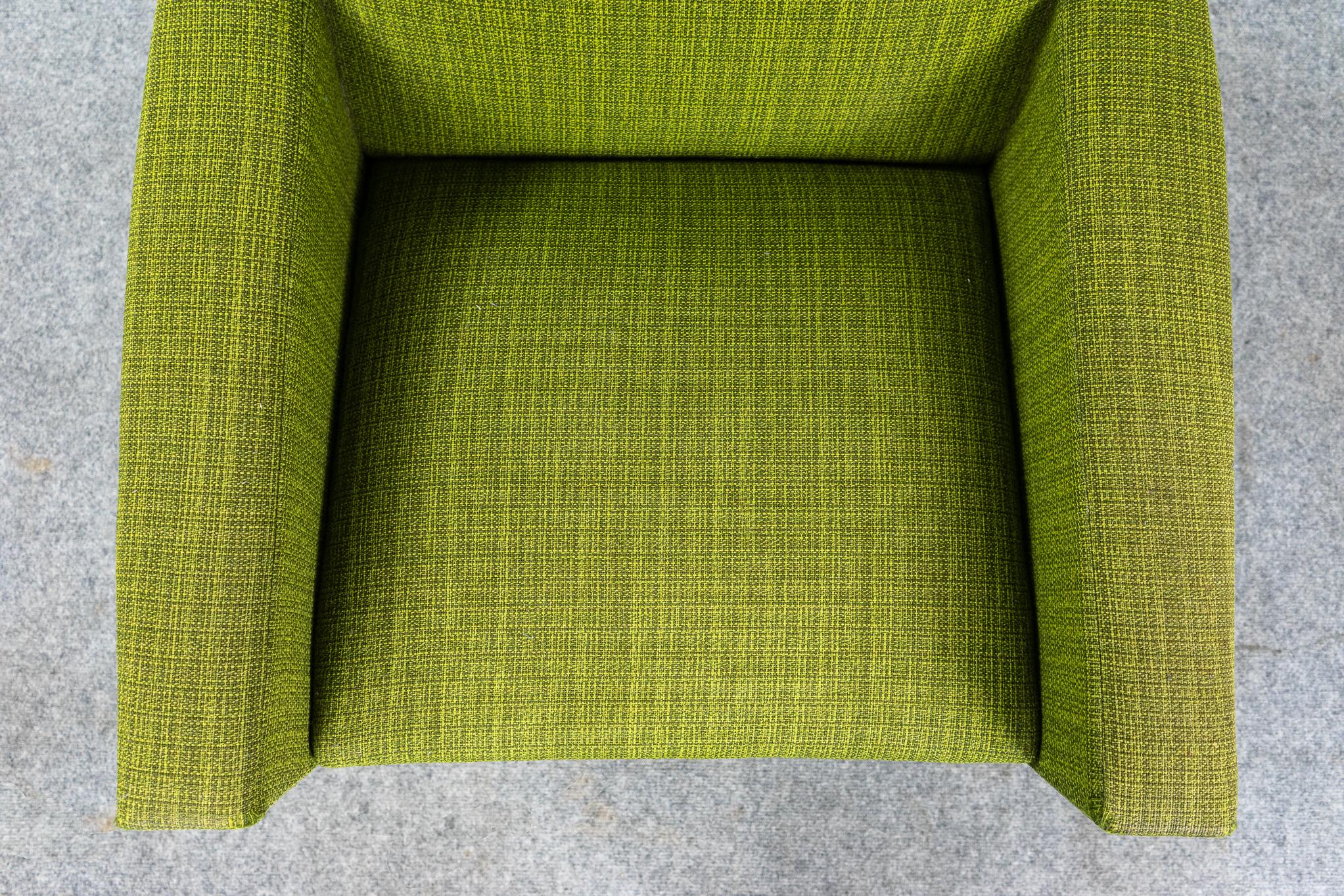 Danish Mid-Century Modern Upholstered Teak Lounge Chair 5