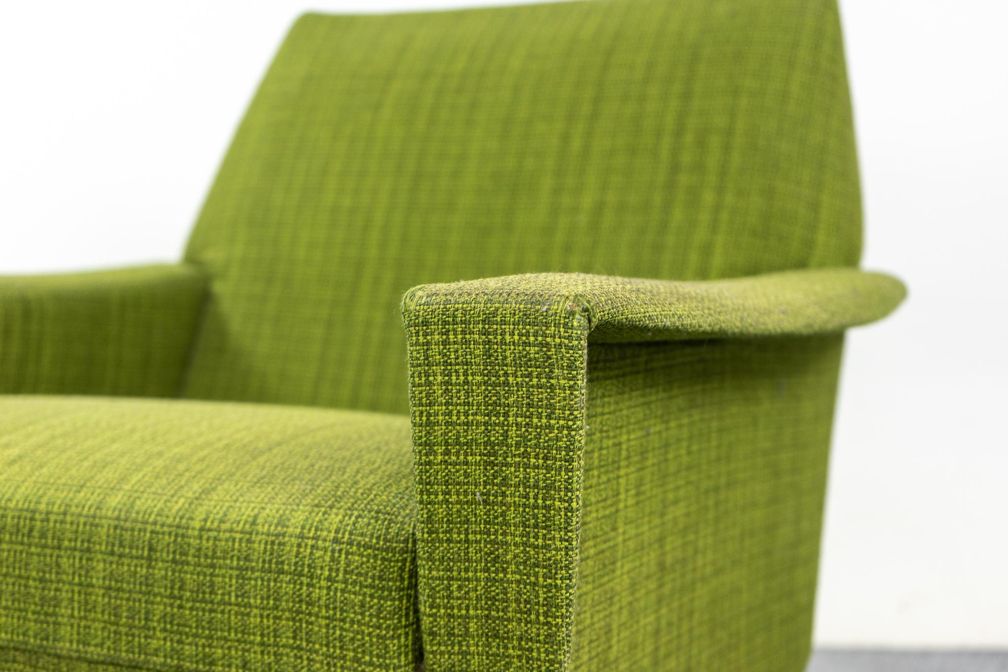 Scandinavian Modern Danish Mid-Century Modern Upholstered Teak Lounge Chair