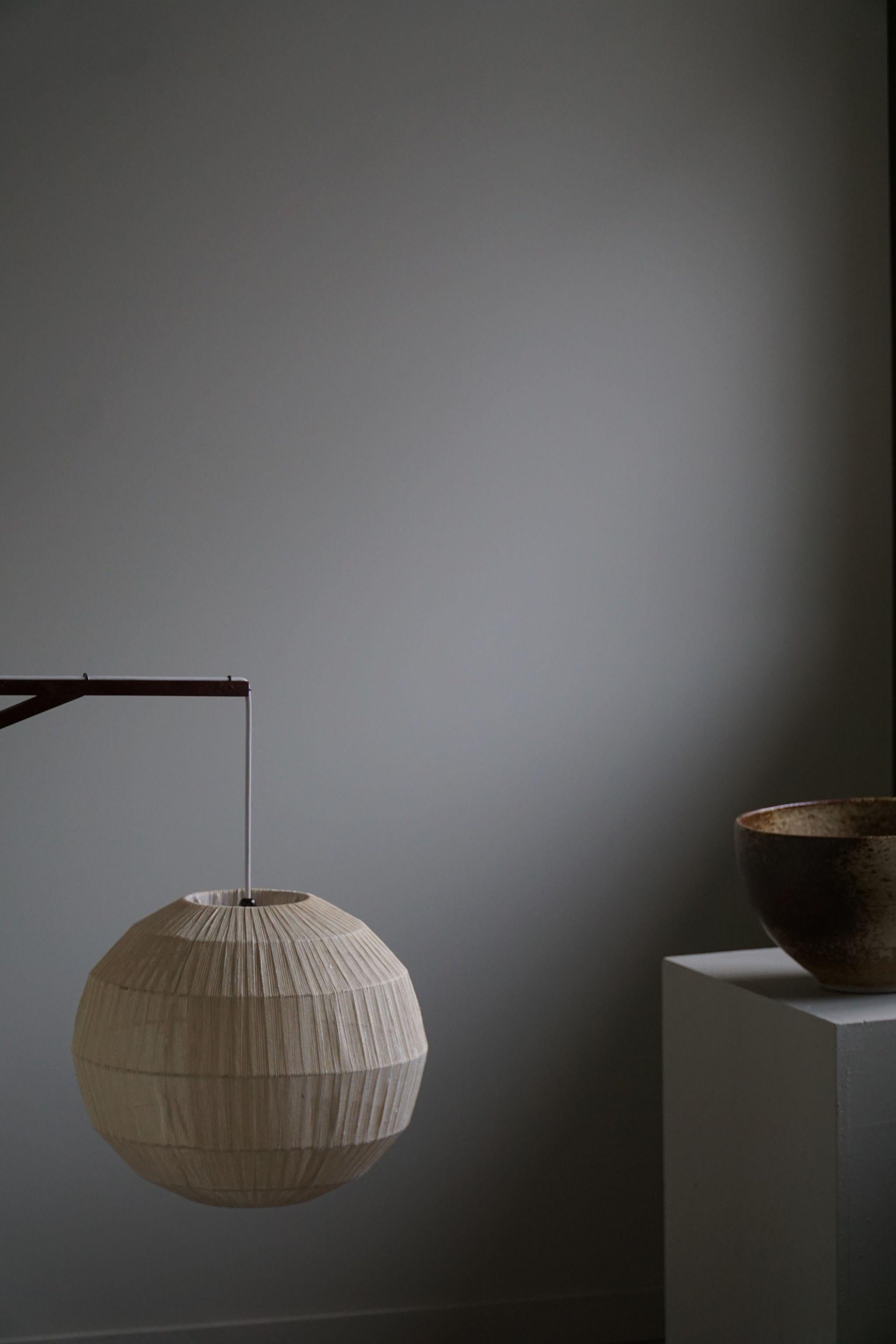 Scandinavian Modern Danish Mid Century Modern - Wall lamp in Teak & Rope Shade - Ib Fabiansen, 1960
