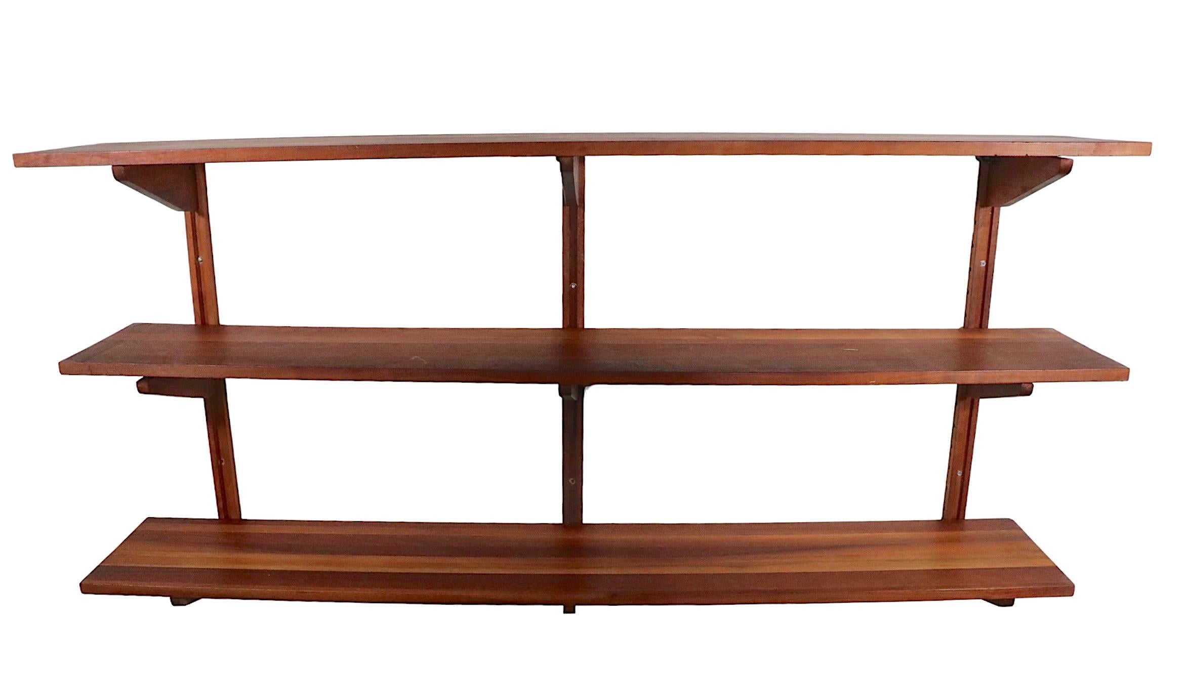 Danish Mid-Century Modern Wall Unit Shelves Attributed to Cadovius, circa 1950s 4