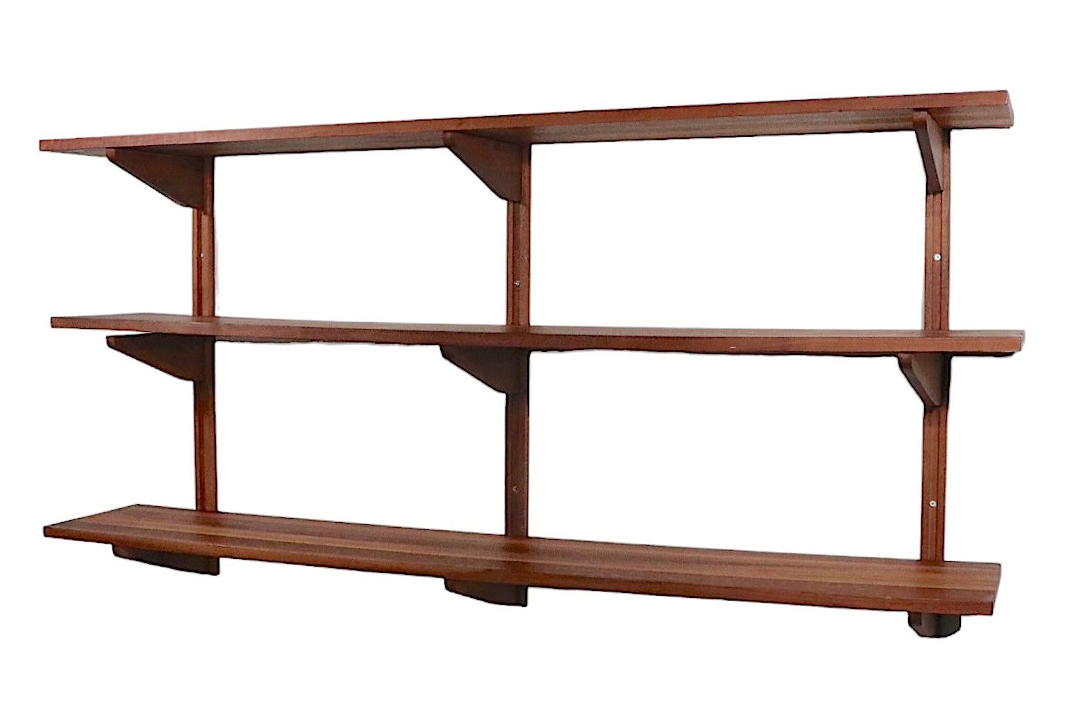 Danish Mid-Century Modern Wall Unit Shelves Attributed to Cadovius, circa 1950s 6