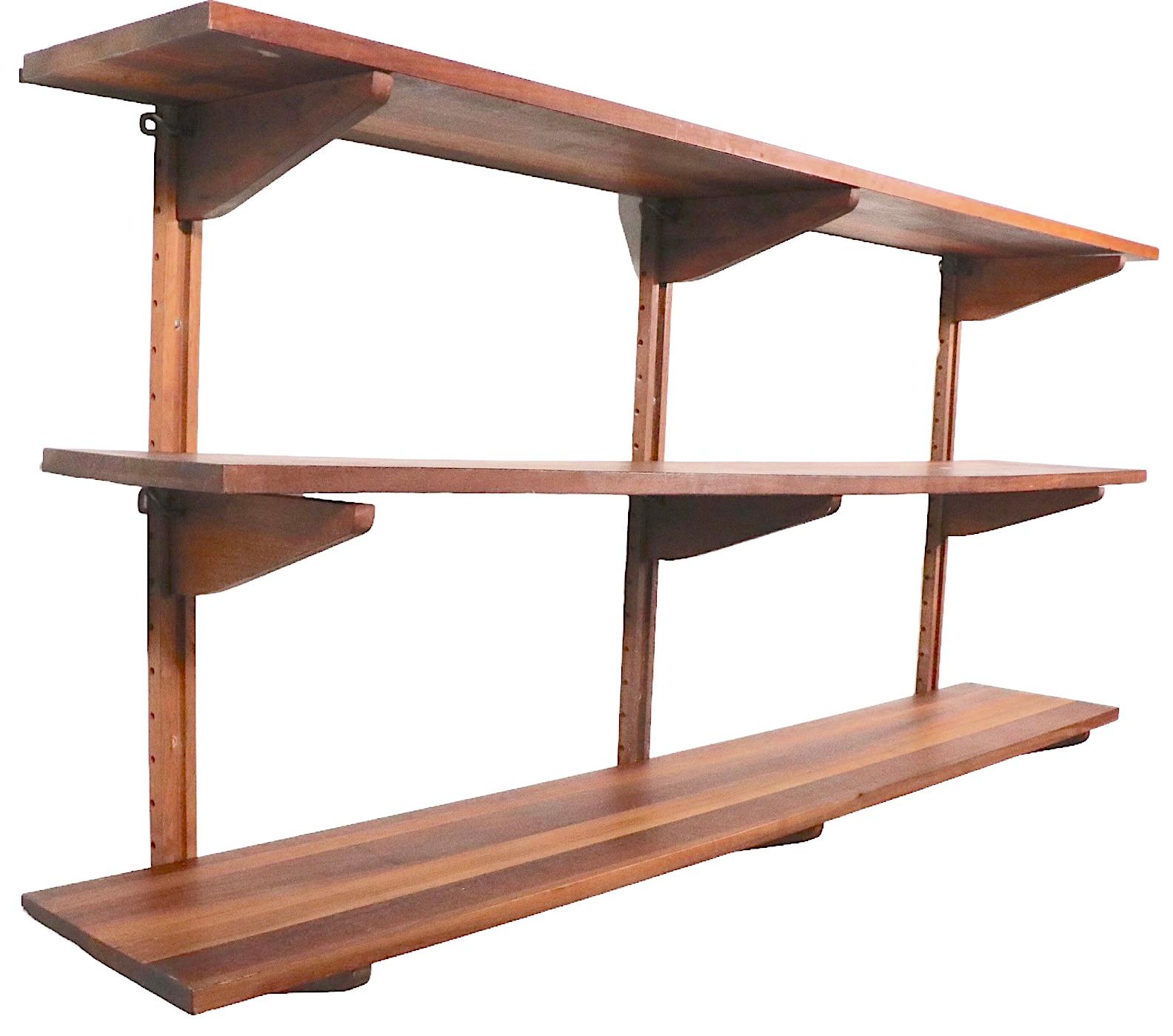 Danish Mid-Century Modern Wall Unit Shelves Attributed to Cadovius, circa 1950s In Good Condition In New York, NY
