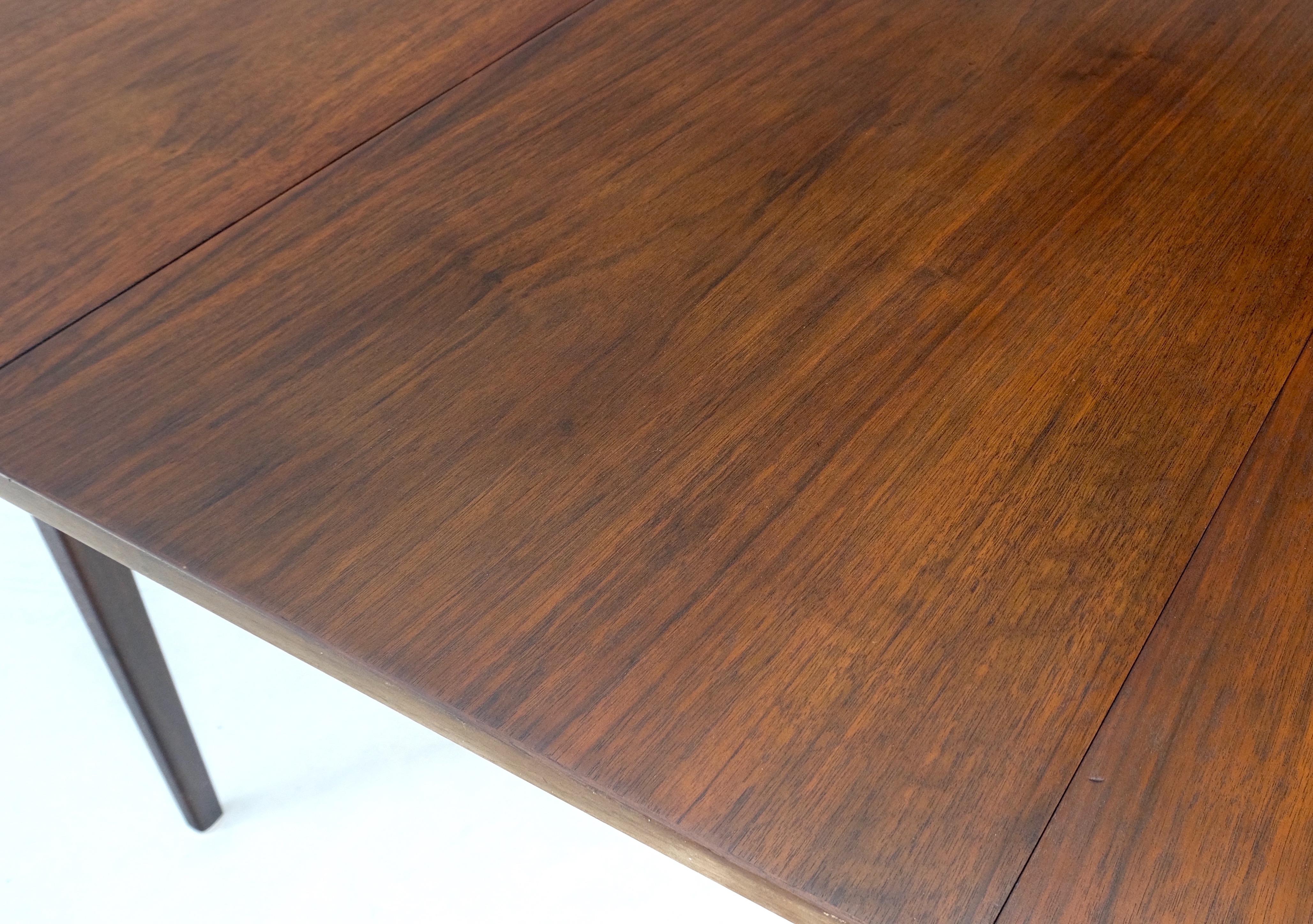 American Danish Mid-Century Modern Walnut Drop Leaf Dining Table W/ Extension Leaf Mint! For Sale