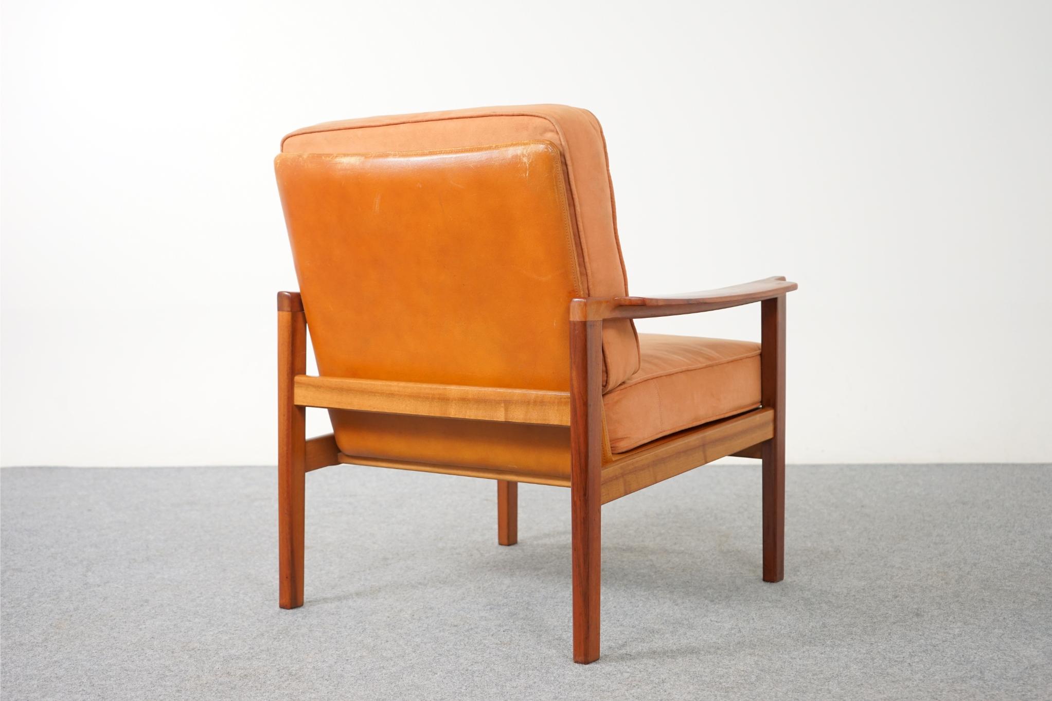 Danish Mid-Century Modern Walnut Easy Chair 3