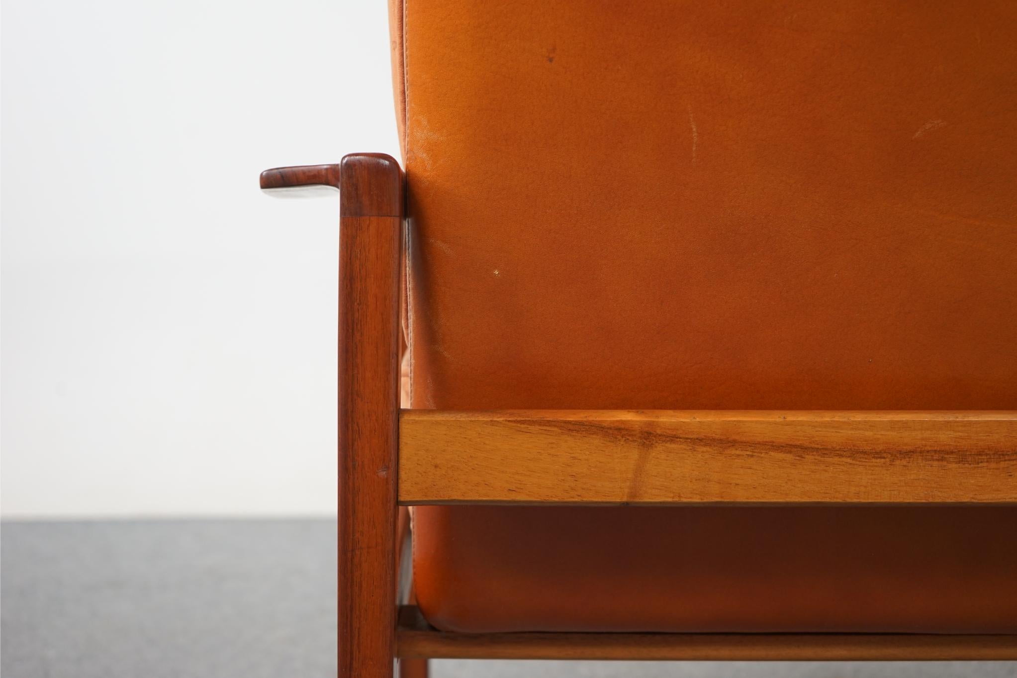 Danish Mid-Century Modern Walnut Easy Chair 5