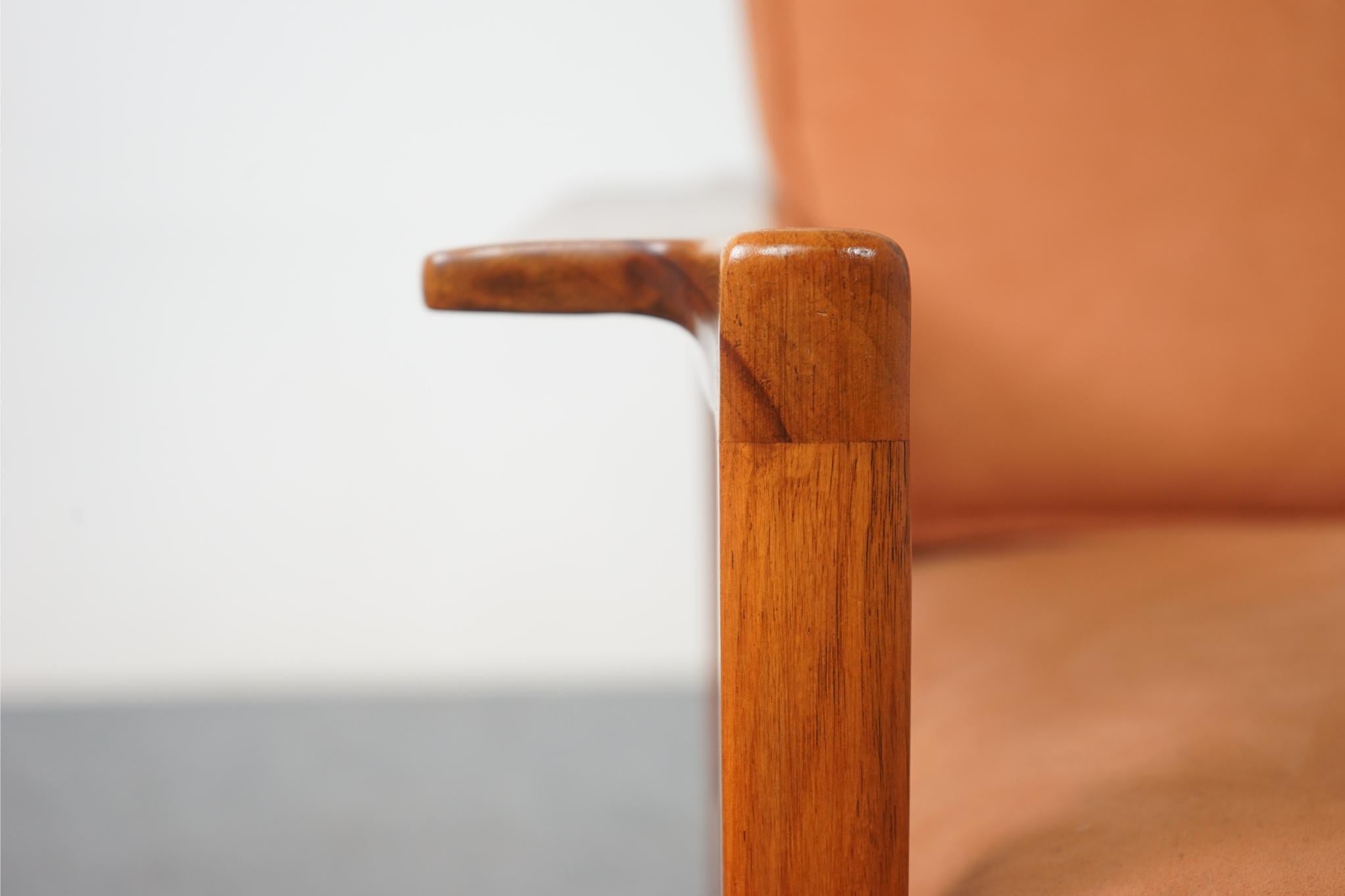 Late 20th Century Danish Mid-Century Modern Walnut Easy Chair