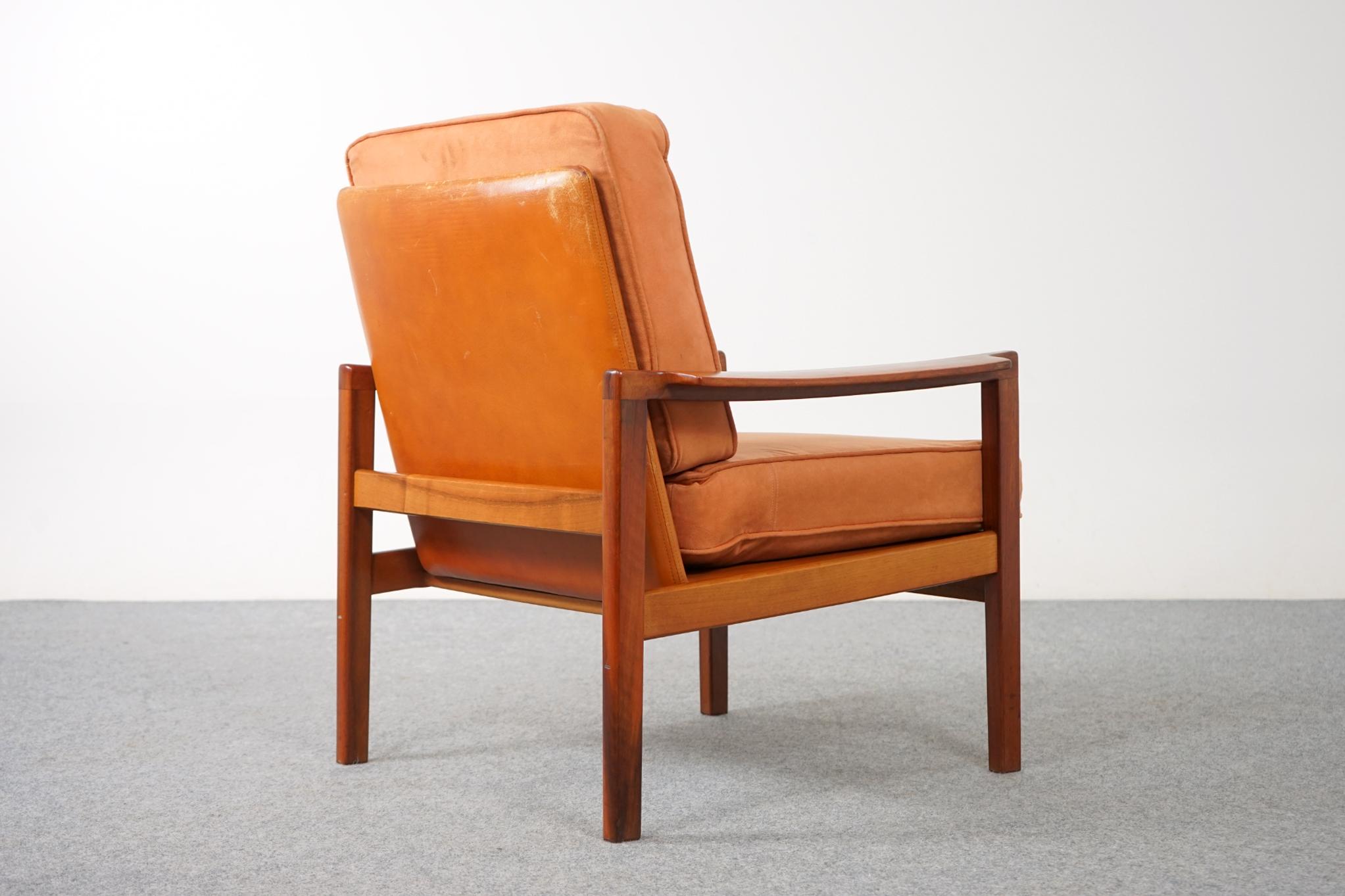 Danish Mid-Century Modern Walnut Easy Chair 2