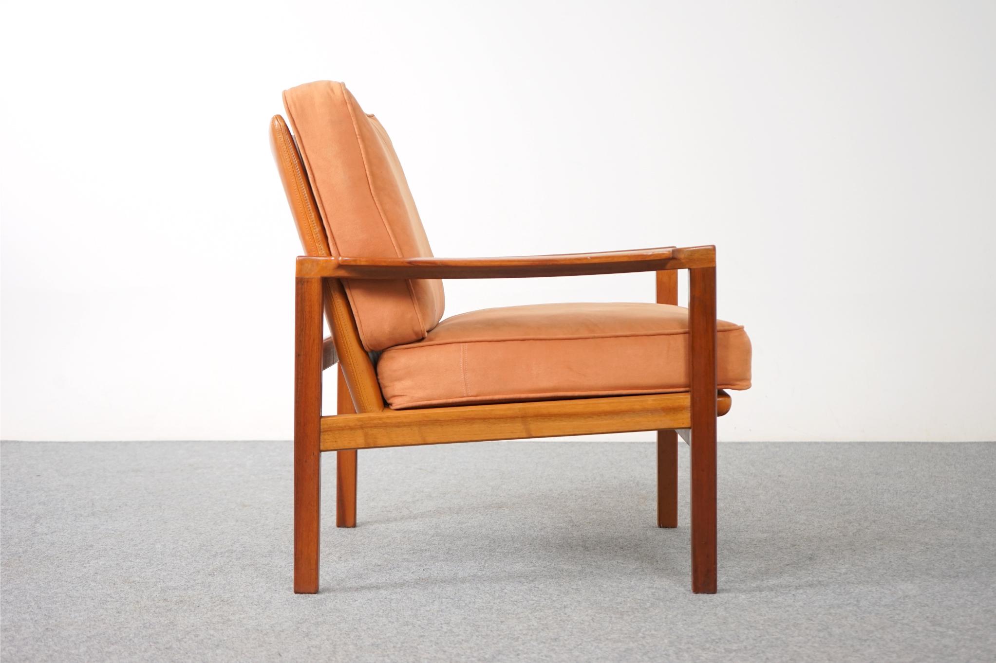Danish Mid-Century Modern Walnut Easy Chair 1