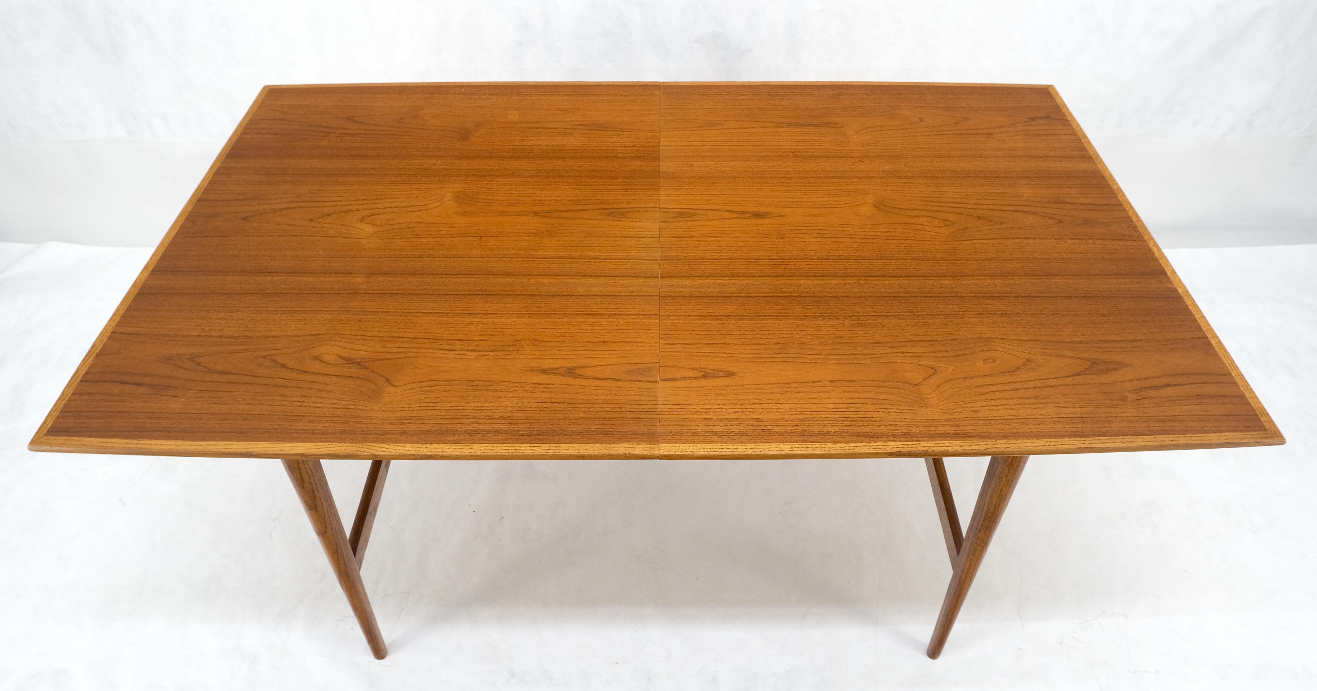 Mid-Century Modern Danish Mid Century Modern Walnut Stretcher Base Walnut Dining Writing Table MINT For Sale