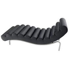 Danish Mid-Century Modern Wave Shape Chaise Lounge Chair, Denmark