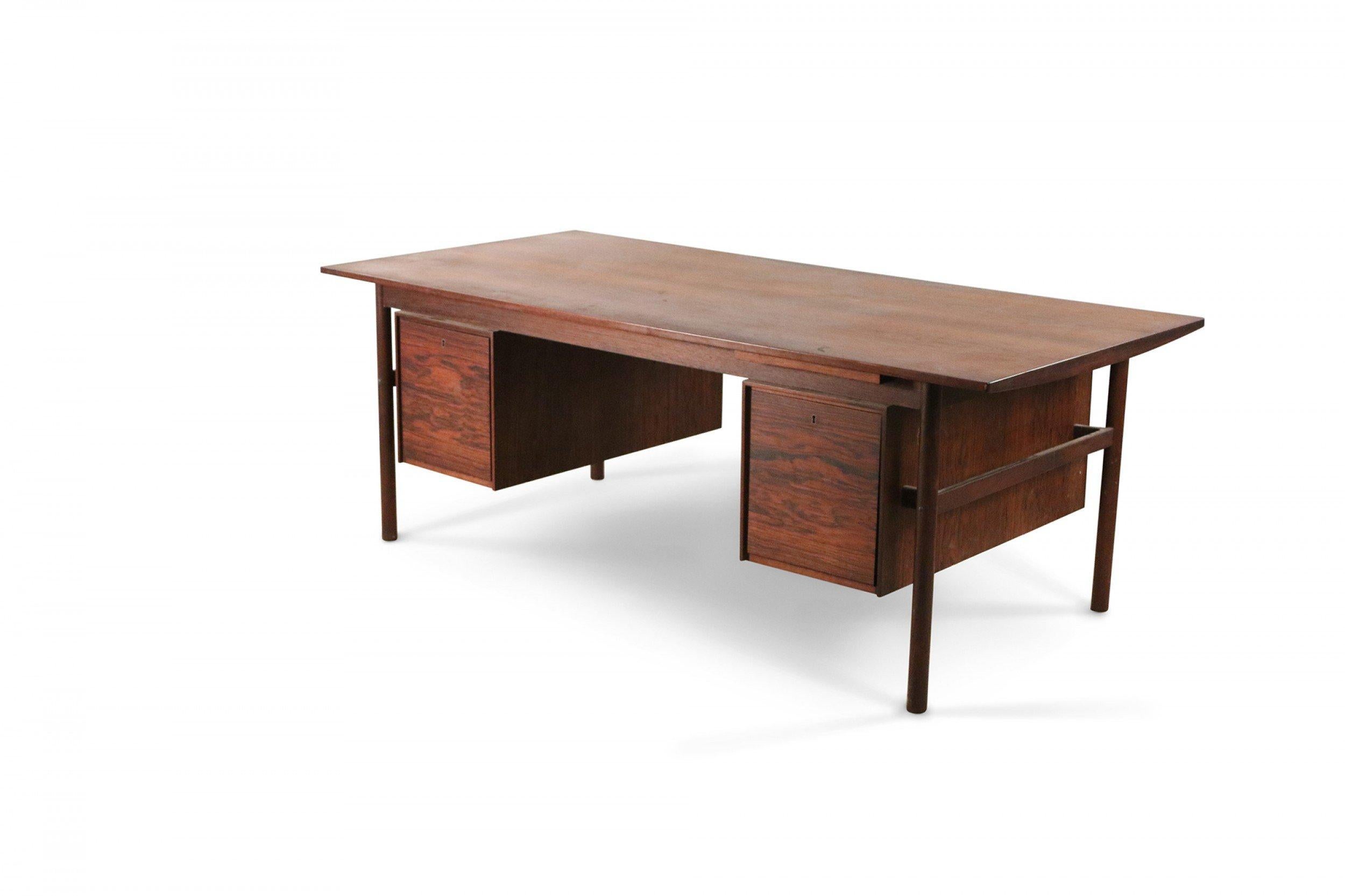 20th Century Danish Mid-Century Modern Wood Desk