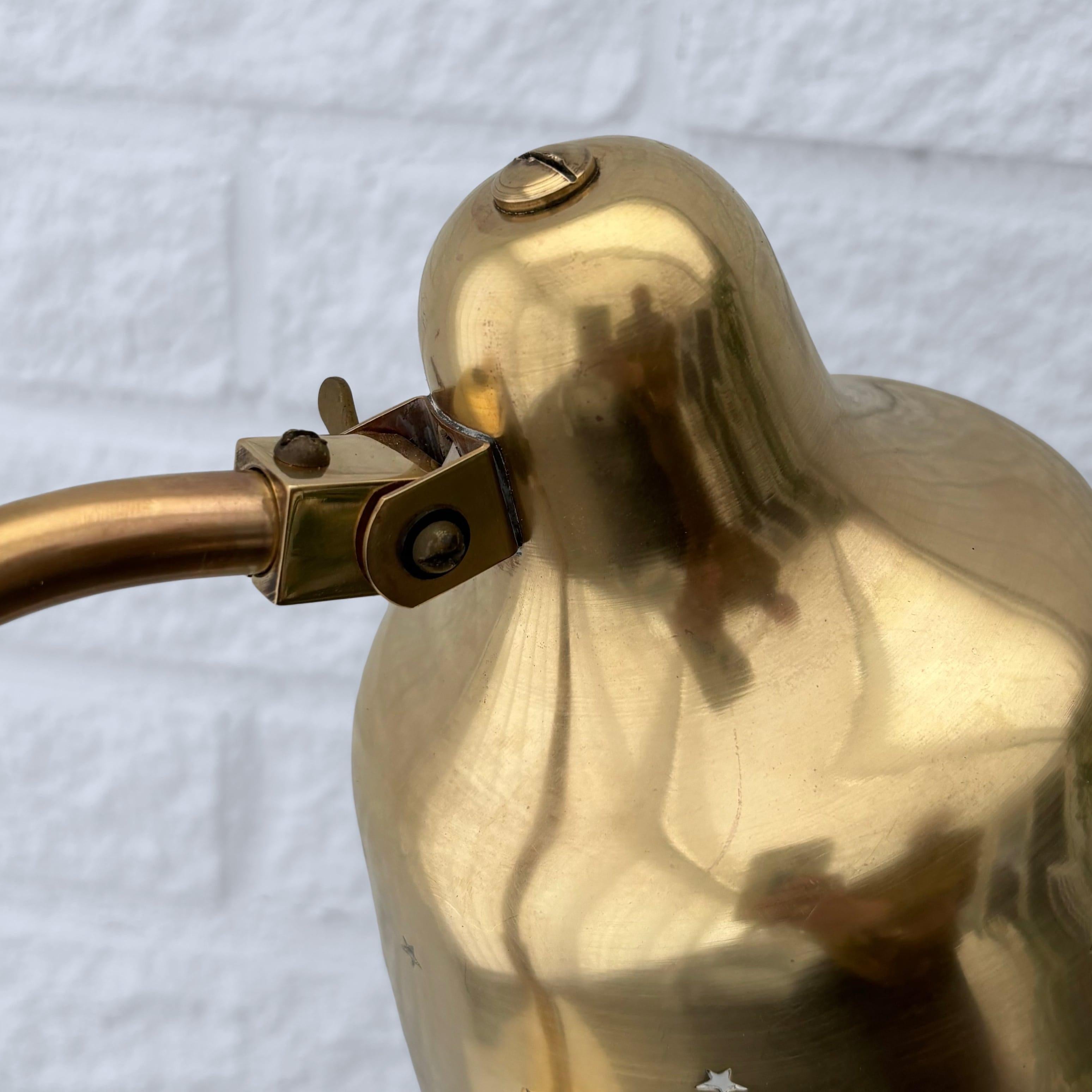 Fog & Mørup, Scandinavian mid-century modernist table lamp, brass, Denmark 1940s For Sale 2