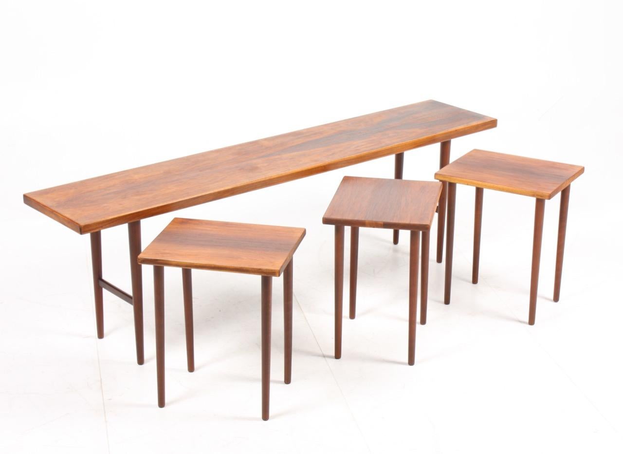 Scandinavian Modern Danish Midcentury Nest of Tables by Kurt Østervig for Jason Furniture For Sale