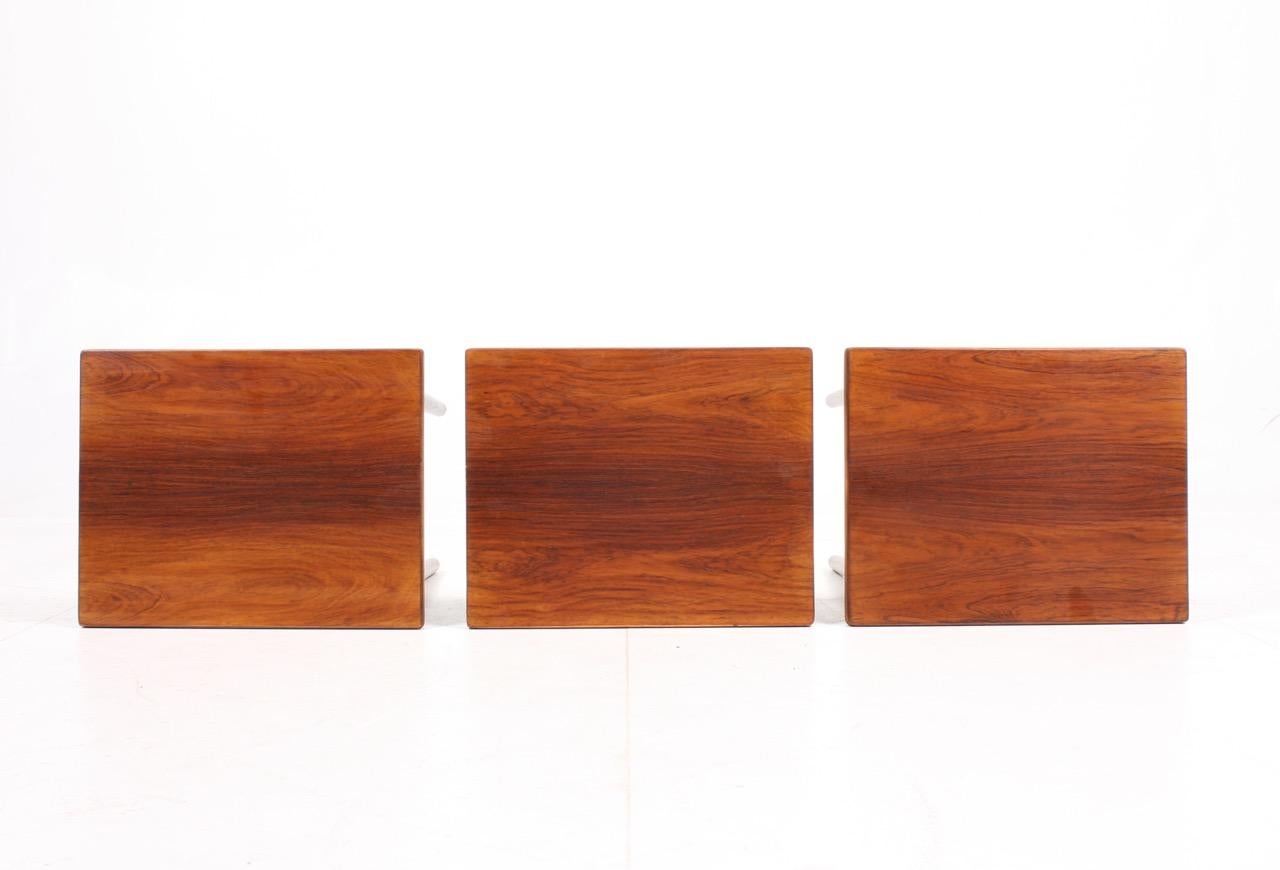 Mid-20th Century Danish Midcentury Nest of Tables by Kurt Østervig for Jason Furniture For Sale