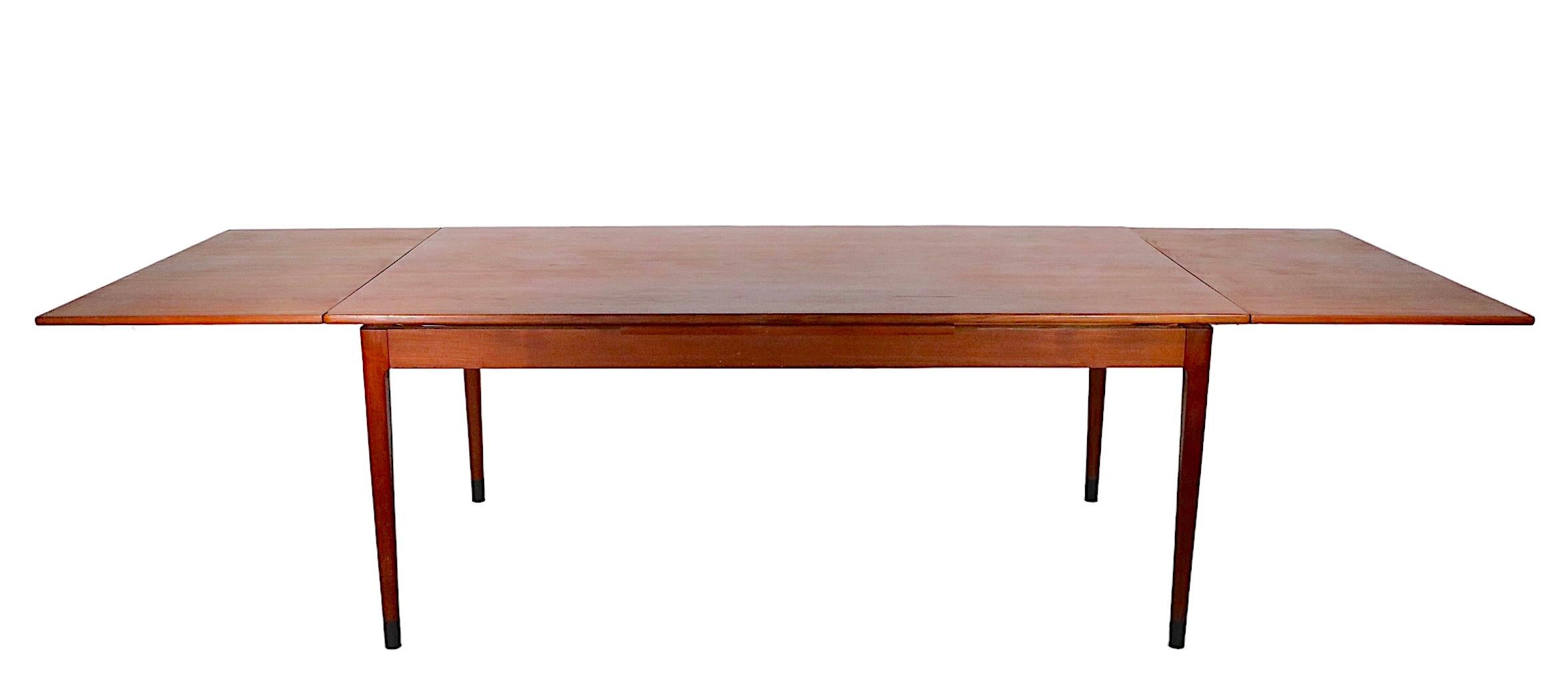 Danish Mid Century Niels Otto Moller Refractory Style Extension Dining Table For Sale 3