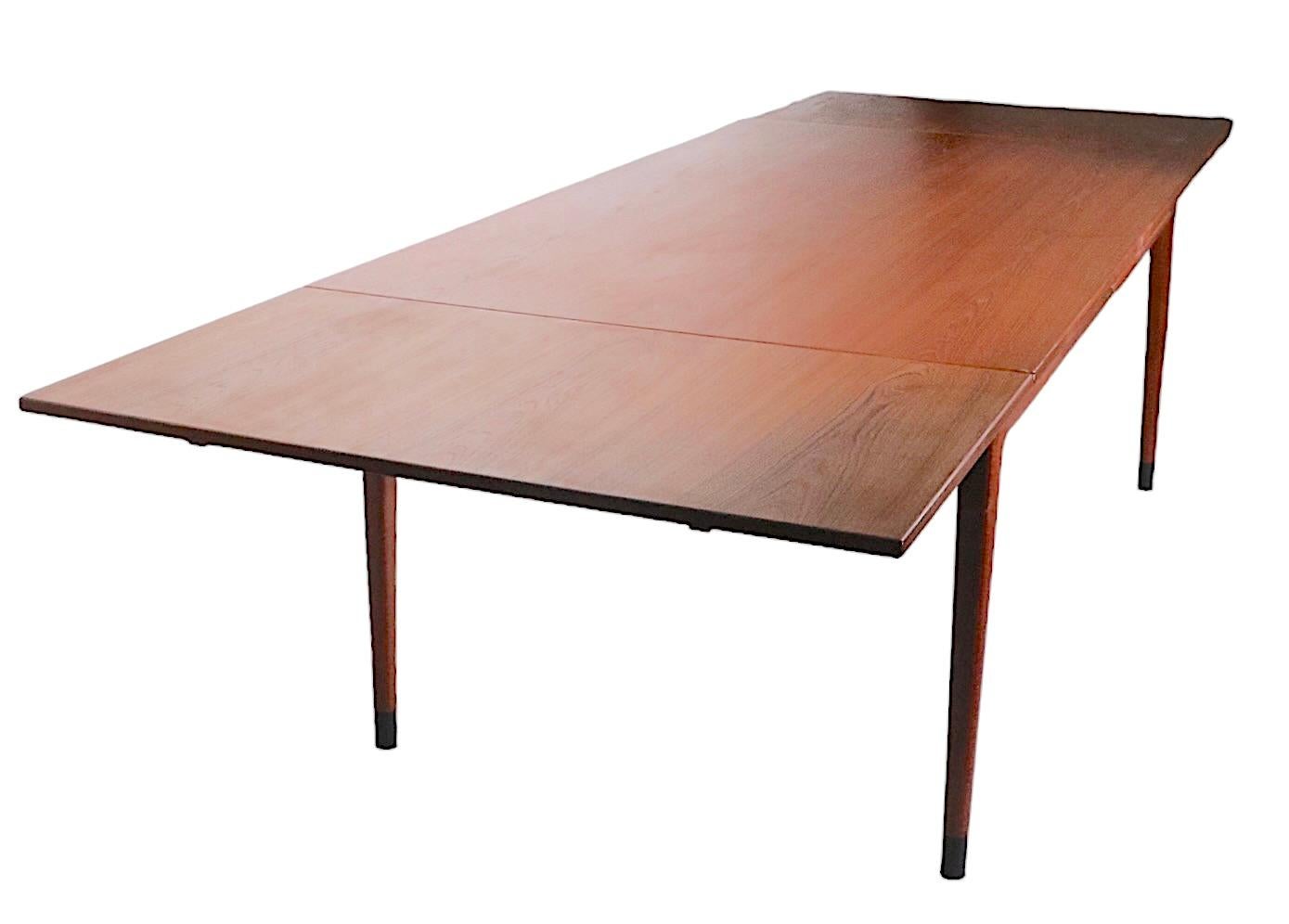 Danish Mid Century Niels Otto Moller Refractory Style Extension Dining Table For Sale 5