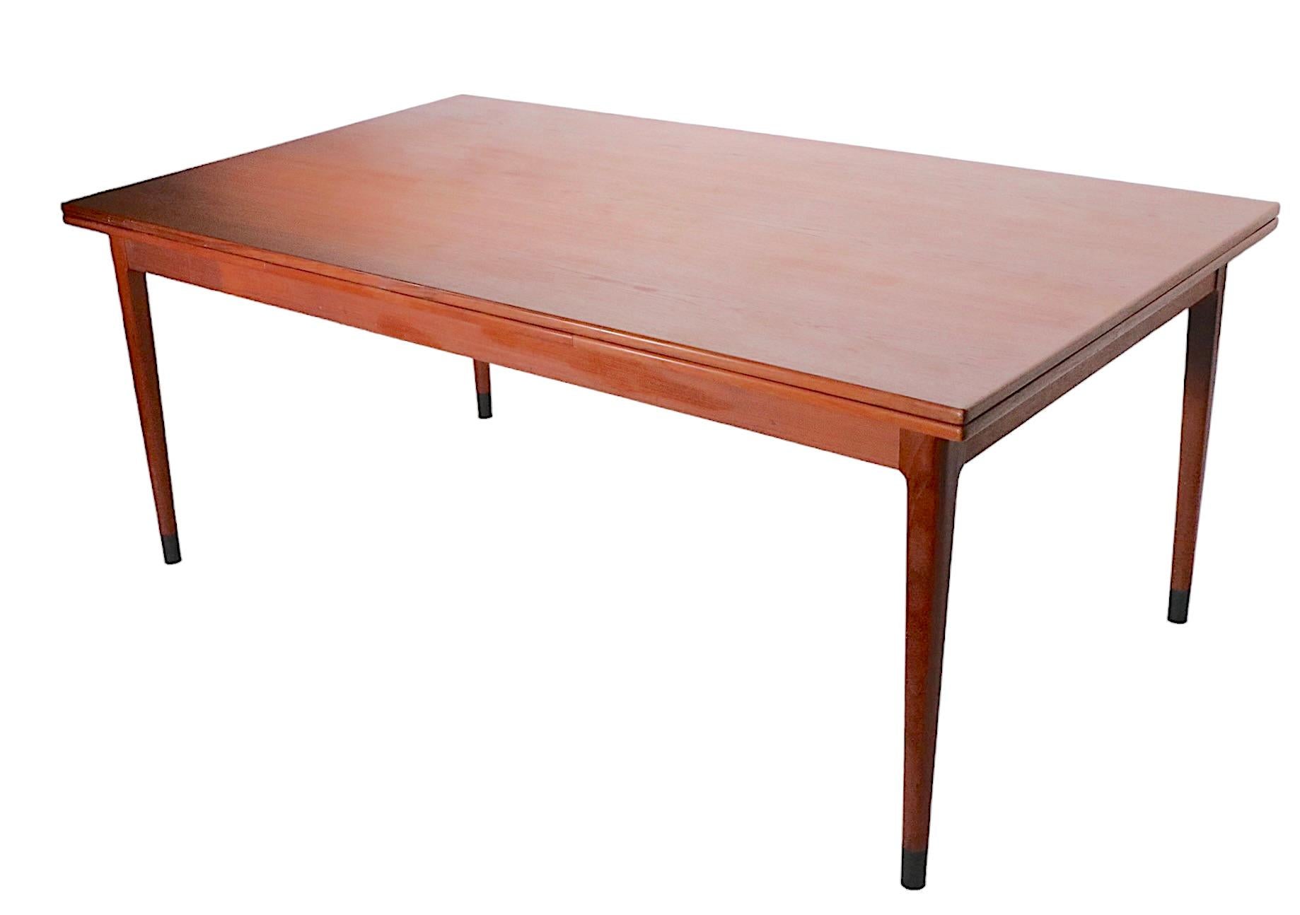 Danish Mid Century Niels Otto Moller Refractory Style Extension Dining Table For Sale 8