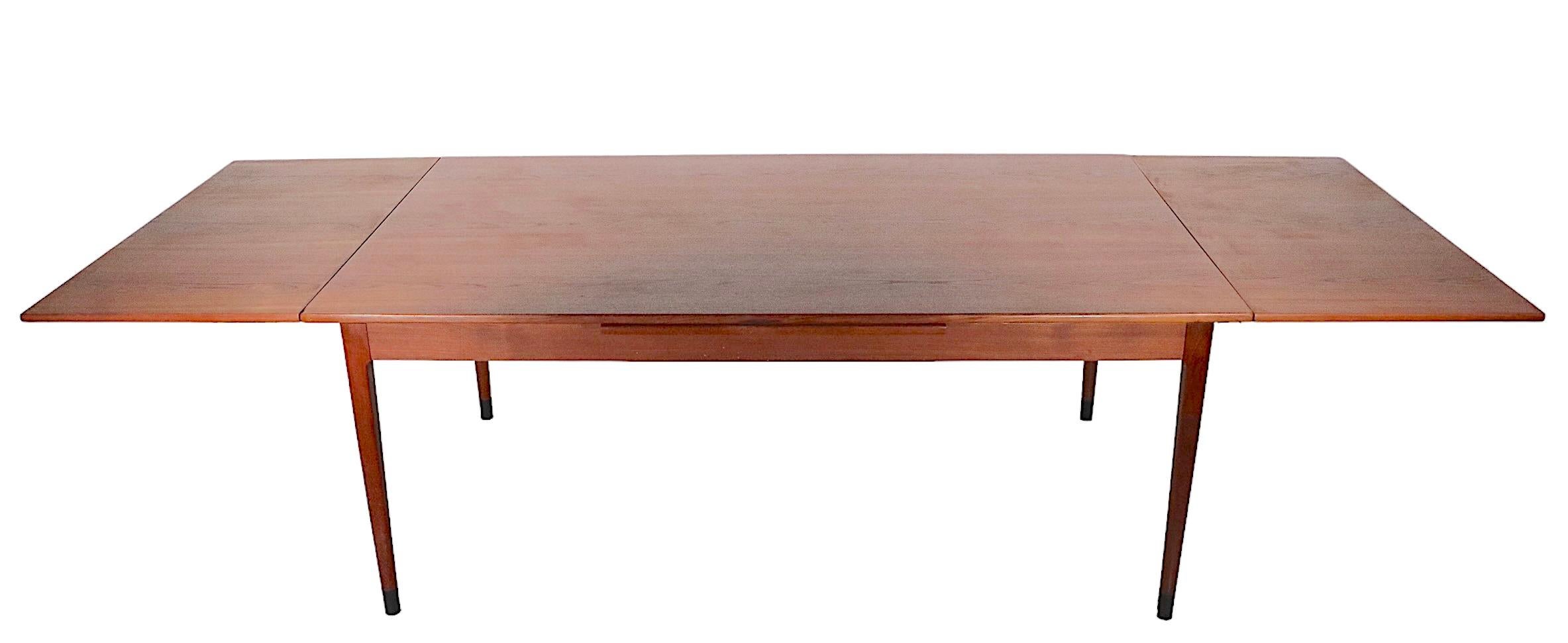 Danish Mid Century Niels Otto Moller Refractory Style Extension Dining Table For Sale 2