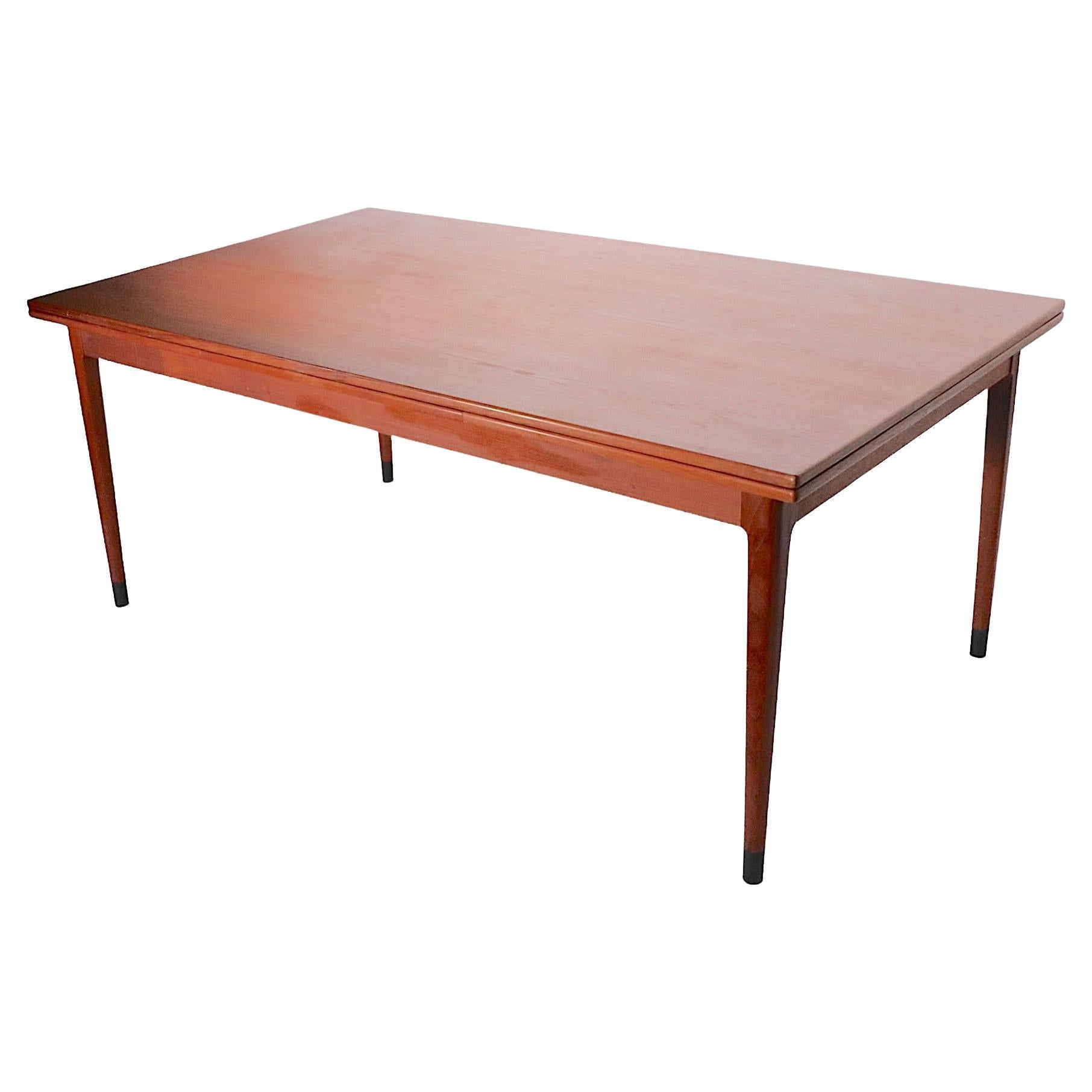 Danish Mid Century Niels Otto Moller Refractory Style Extension Dining Table For Sale
