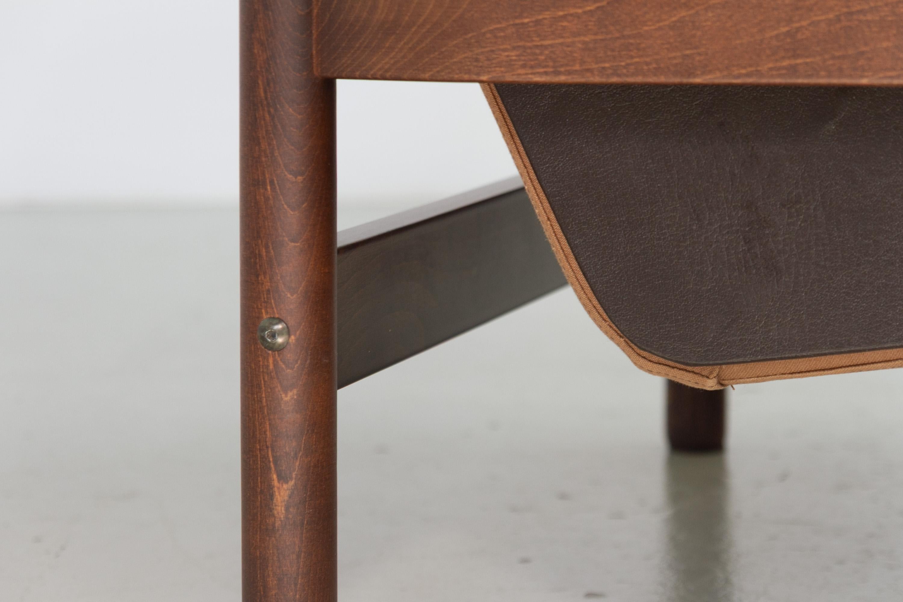 Chaise longue danoise en cuir de style Norells du milieu du siècle dernier, années 1960. en vente 4
