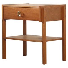 Comodino danese di metà secolo in Oak, anni '60