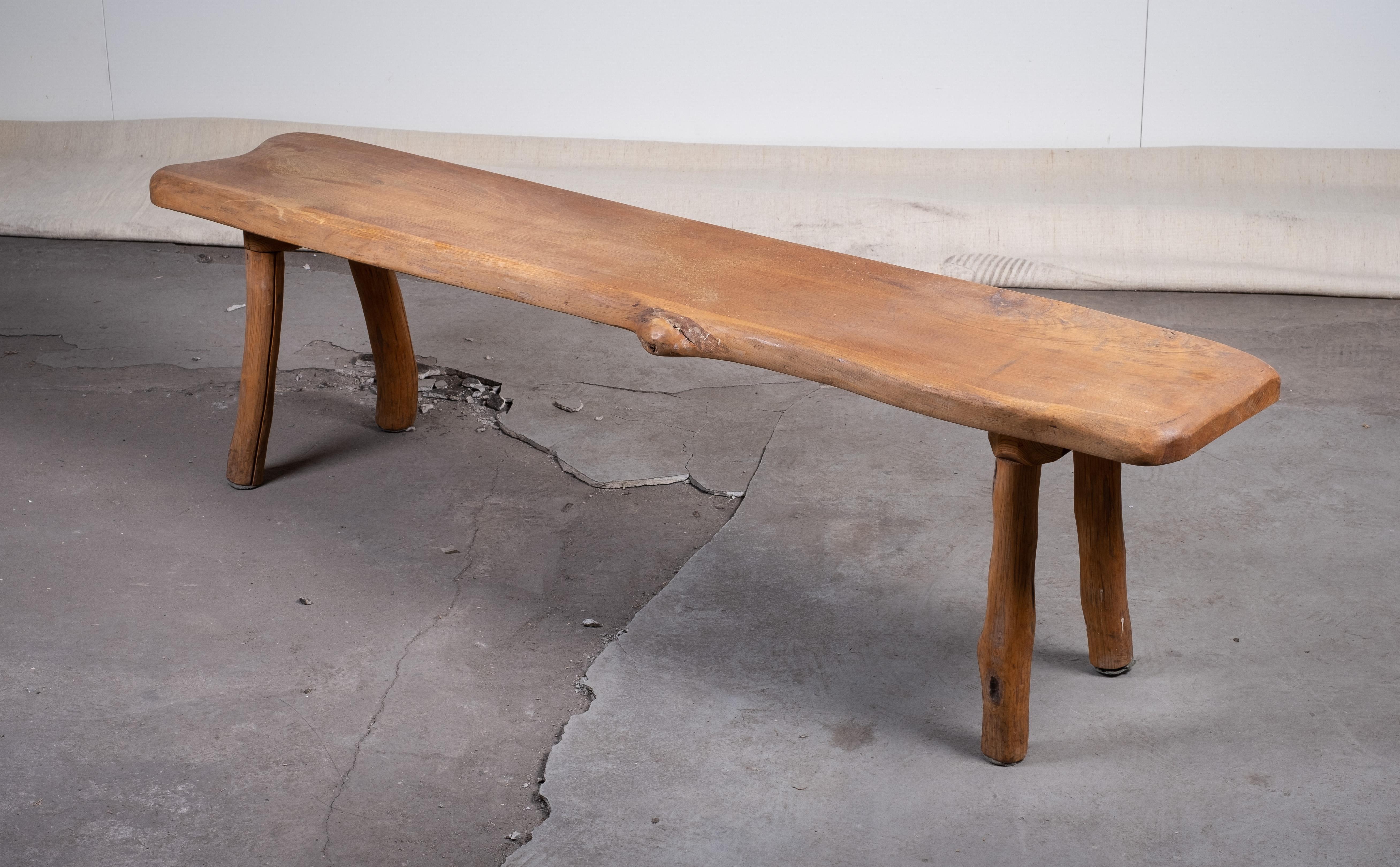 Mid-Century Modern Danish Mid-Century Oak Bench, 1950s For Sale