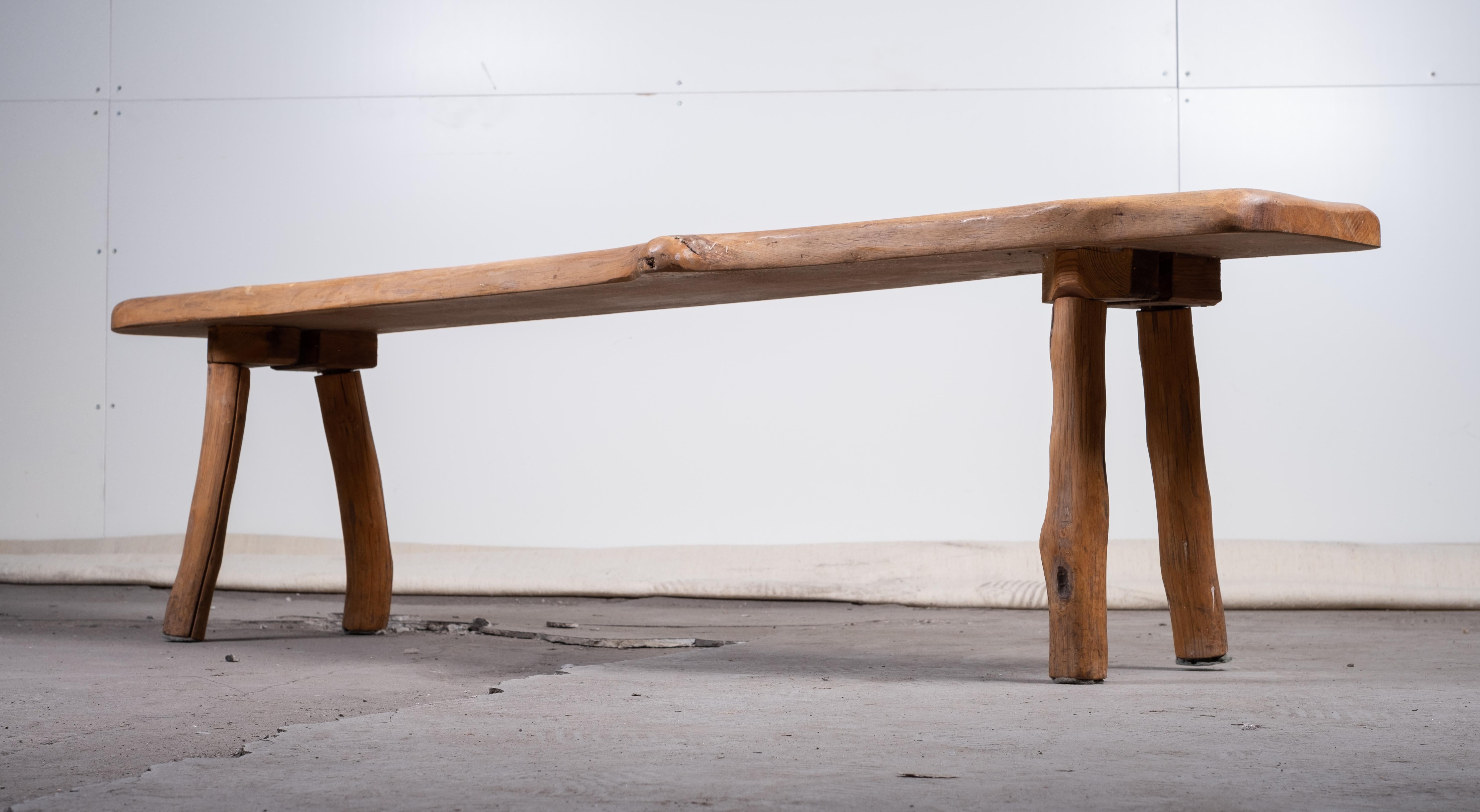 Danish Mid-Century Oak Bench, 1950s In Good Condition For Sale In Nørre Aaby, DK