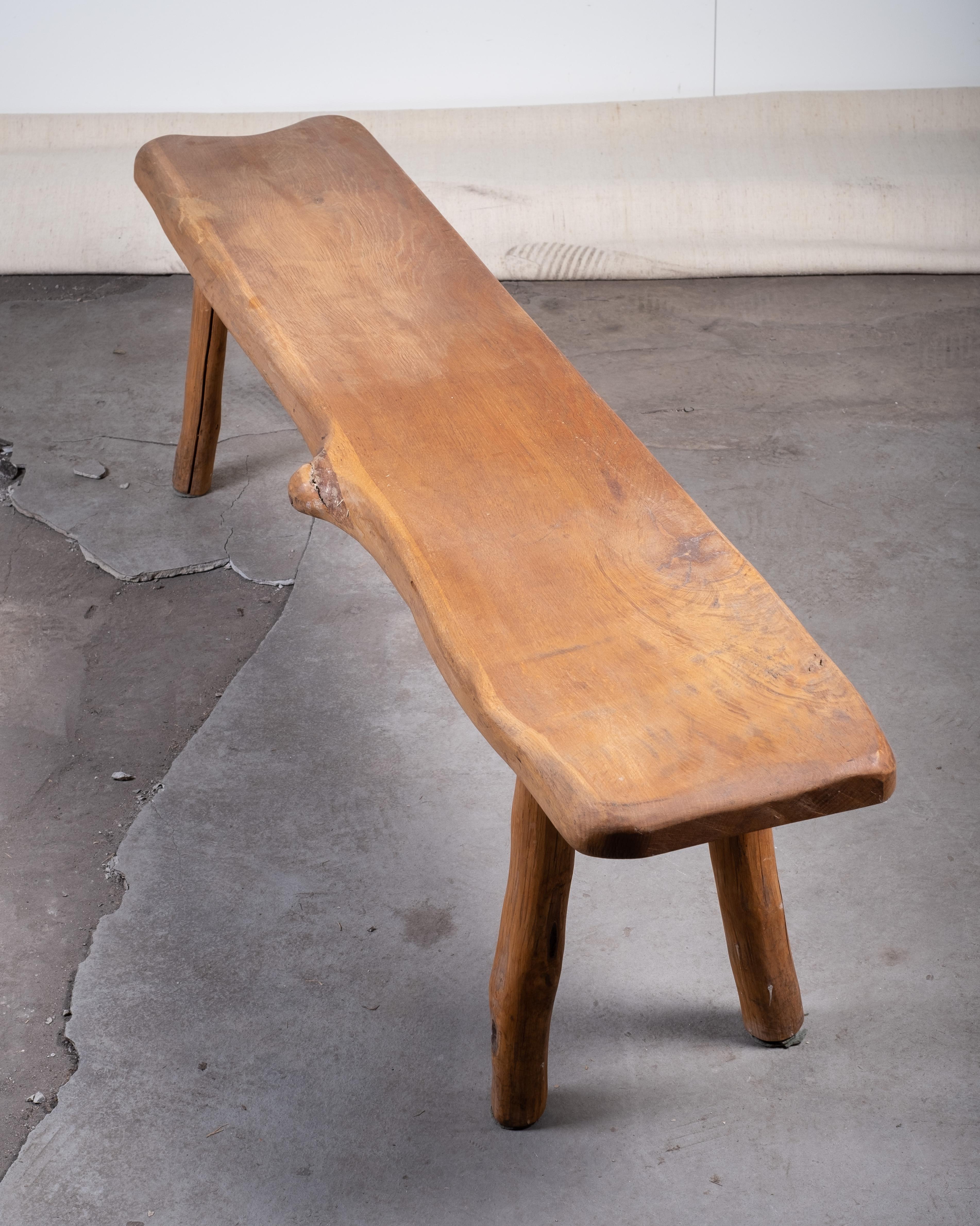 Mid-20th Century Danish Mid-Century Oak Bench, 1950s For Sale