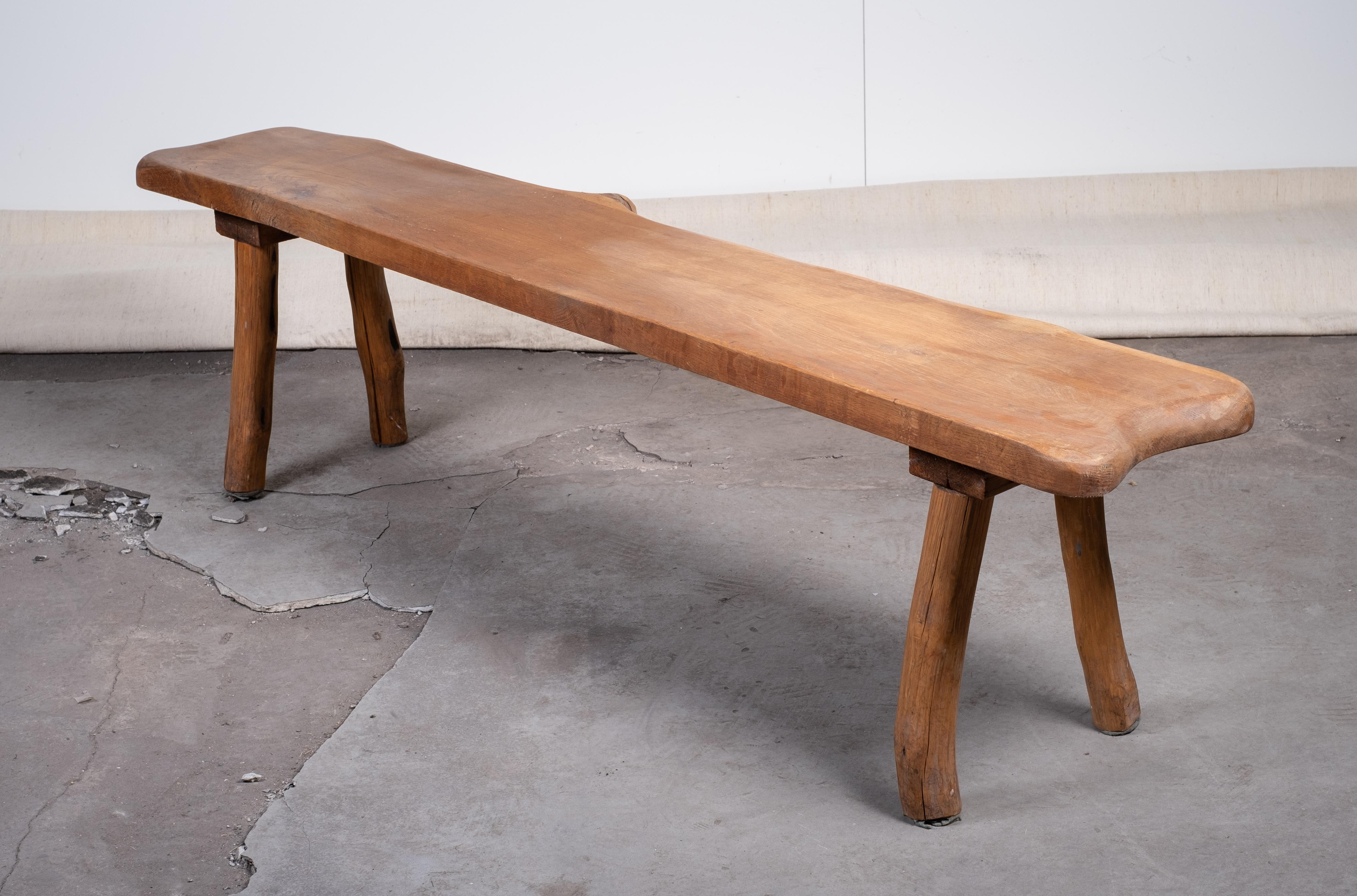 Danish Mid-Century Oak Bench, 1950s For Sale 2