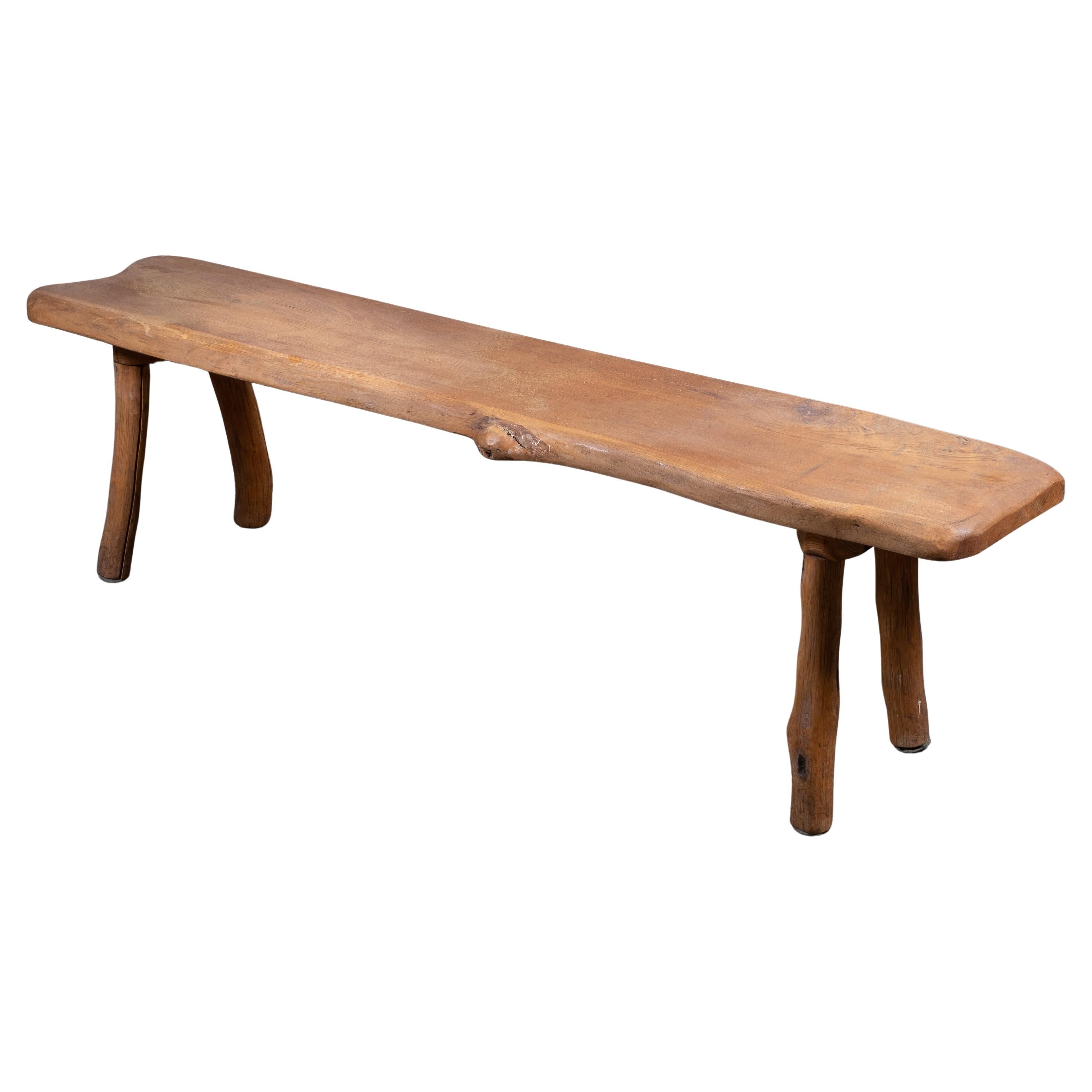 Danish Mid-Century Oak Bench, 1950s For Sale