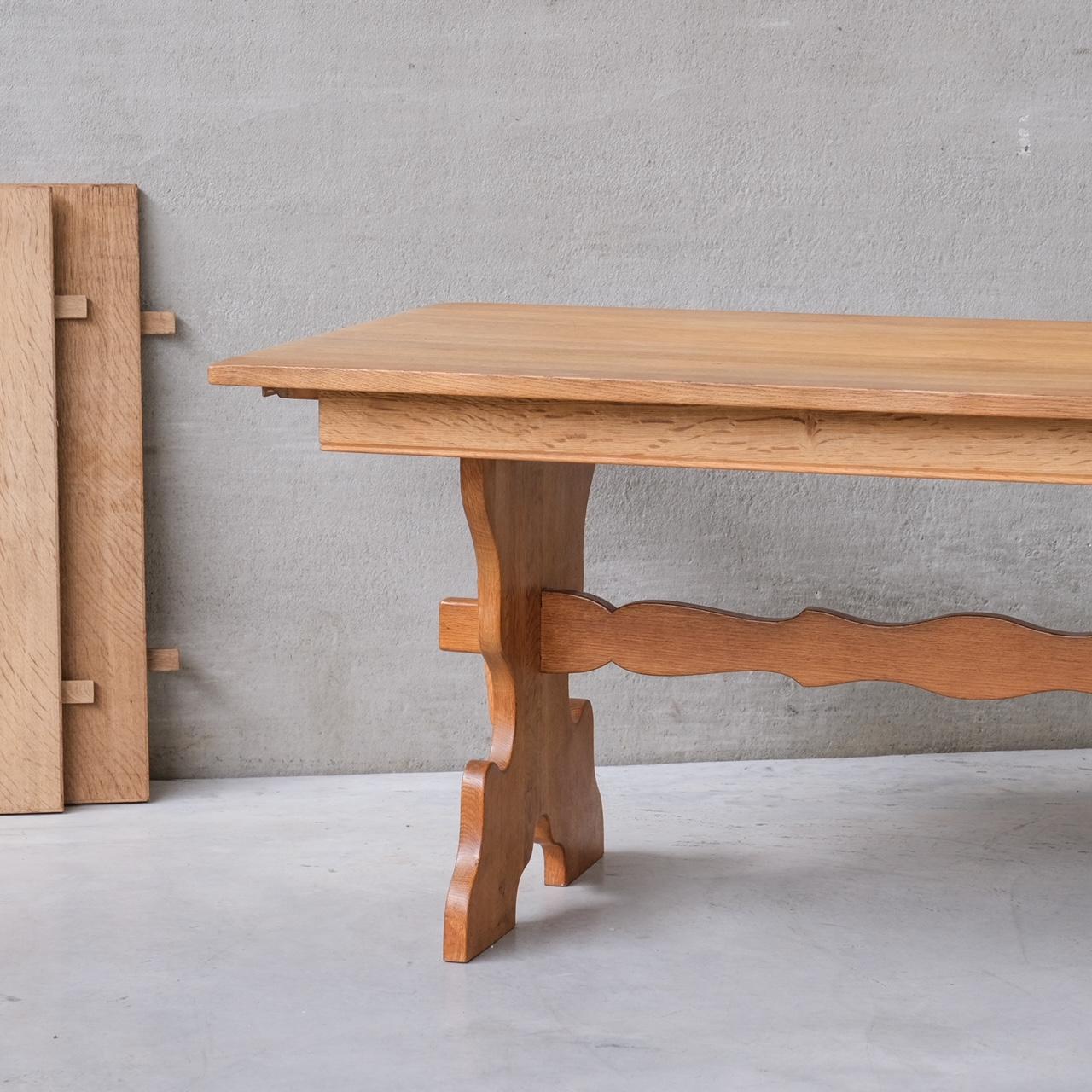 20th Century Danish Midcentury Oak Henning Kjaernulf Dining Table