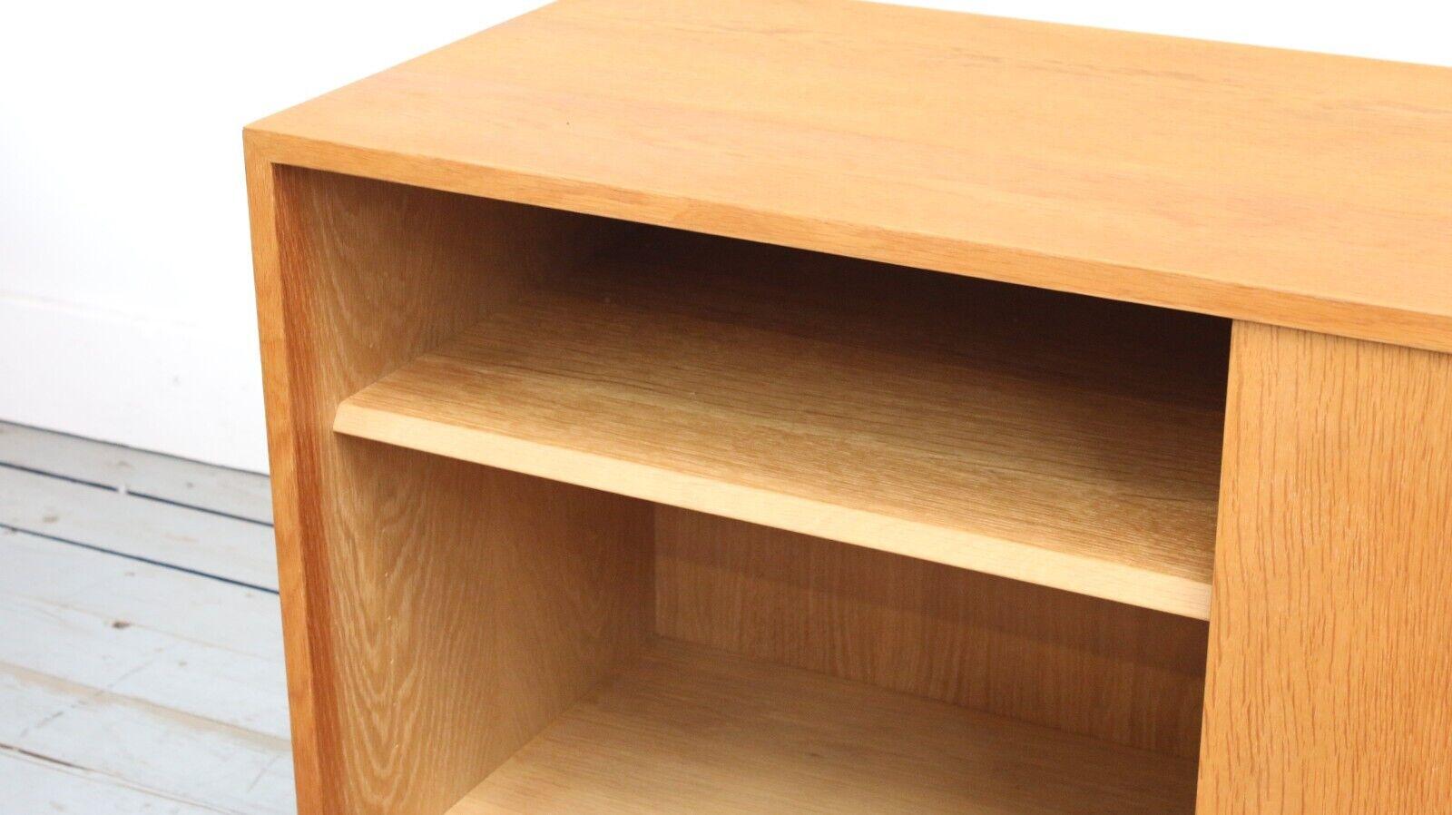 Danish Mid Century Oak Media Sideboard Cabinet 4